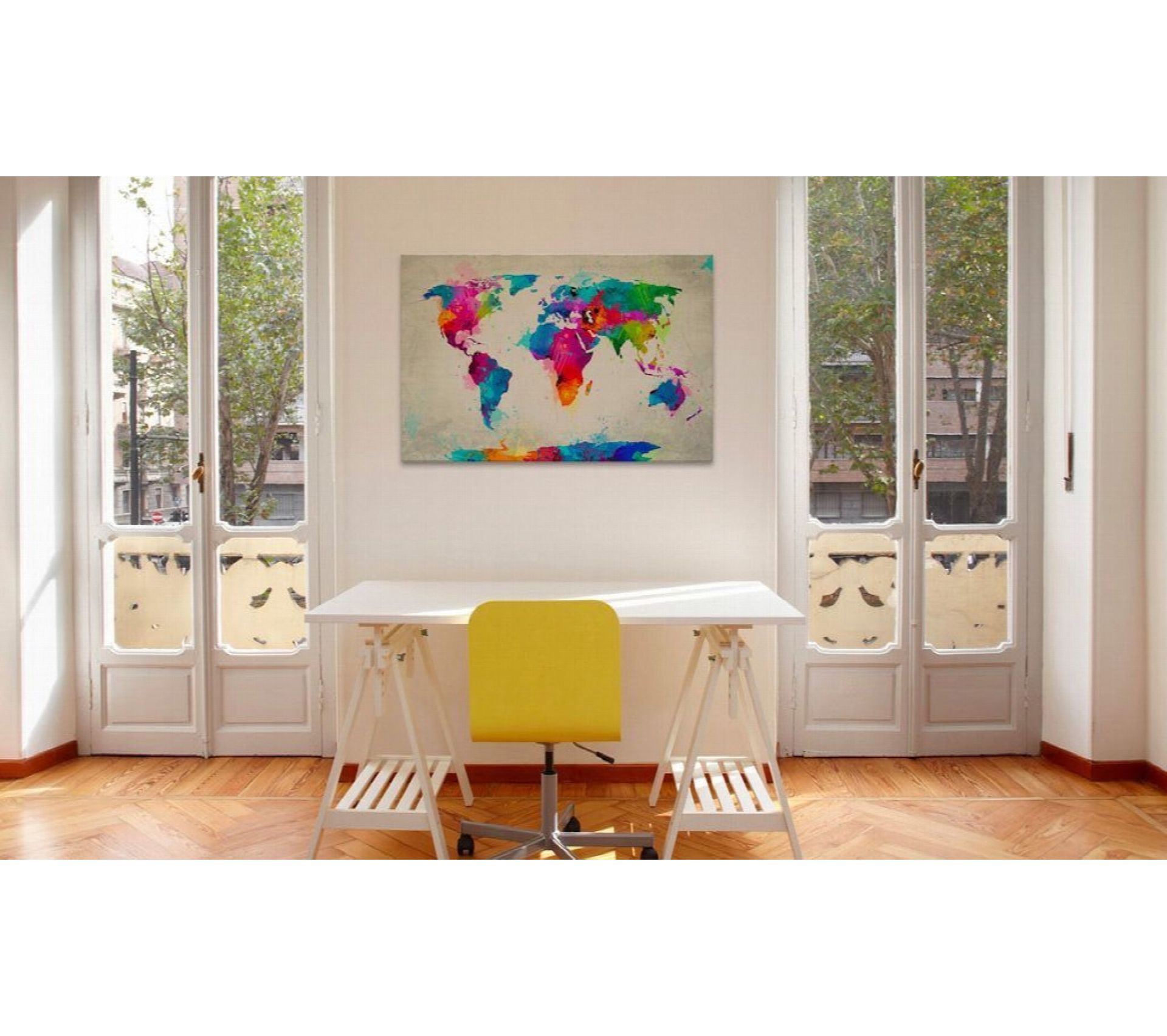 Tableau En Liège An Explosion Of Colors 60 X 40 Cm Tableau Toile BUT