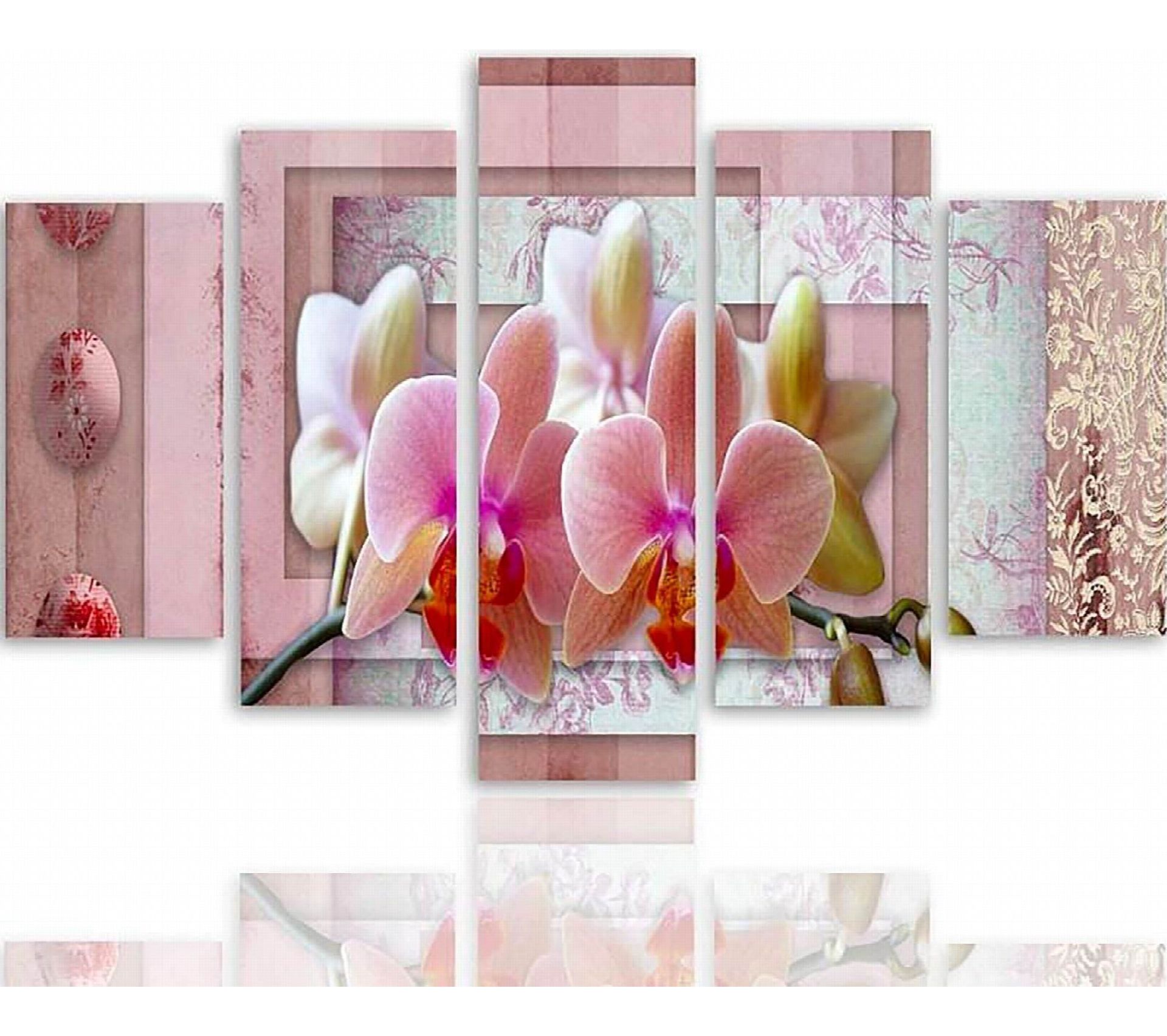 Serviette /« Orchid/ée rose /» 5 pc.