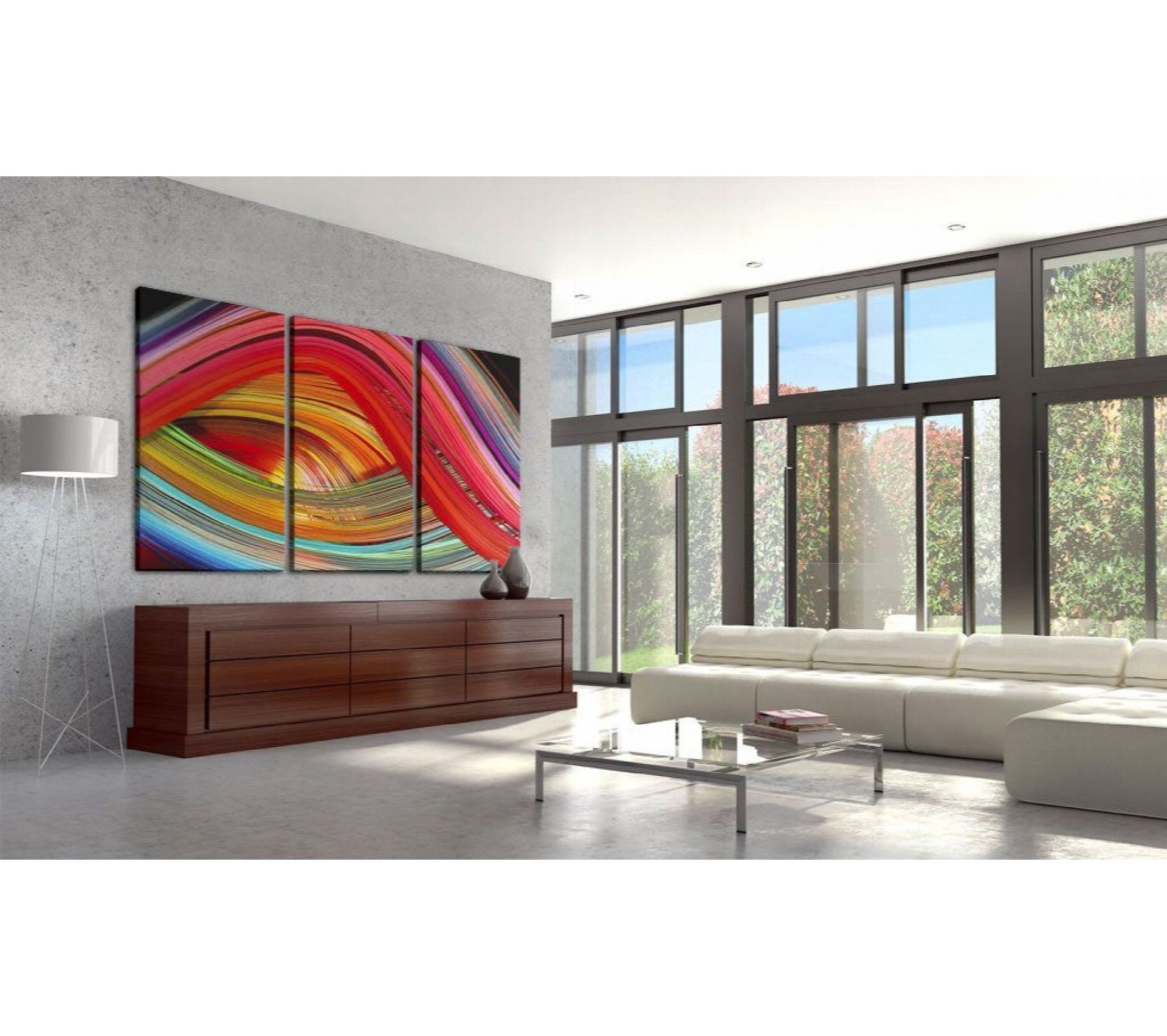 Tableau Arcenciel 90 X 60 Cm Tableau Toile BUT