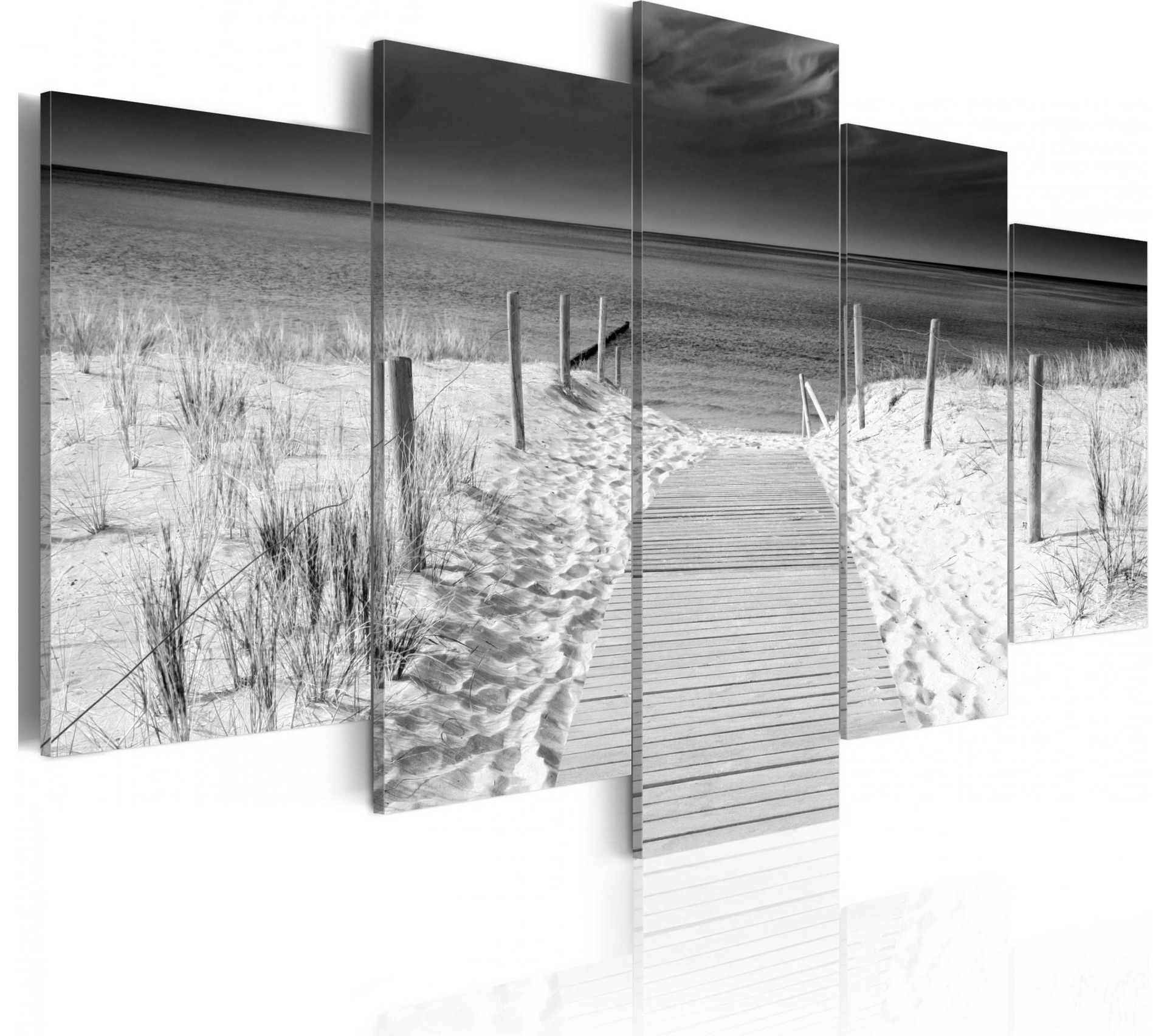 Tableau Un Souvenir De La Mer 100 X 50 Cm Noir Et Blanc Tableau