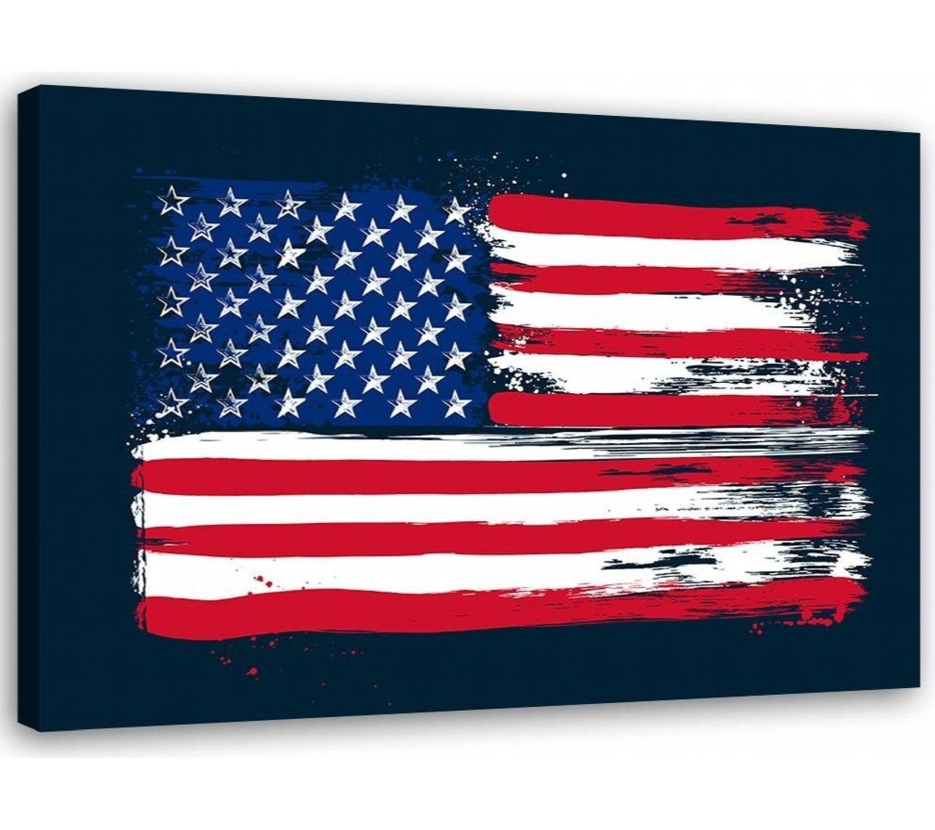 Tableau Image Print Usa Flag Canvas Wall Art Decor 100 X 70 Cm