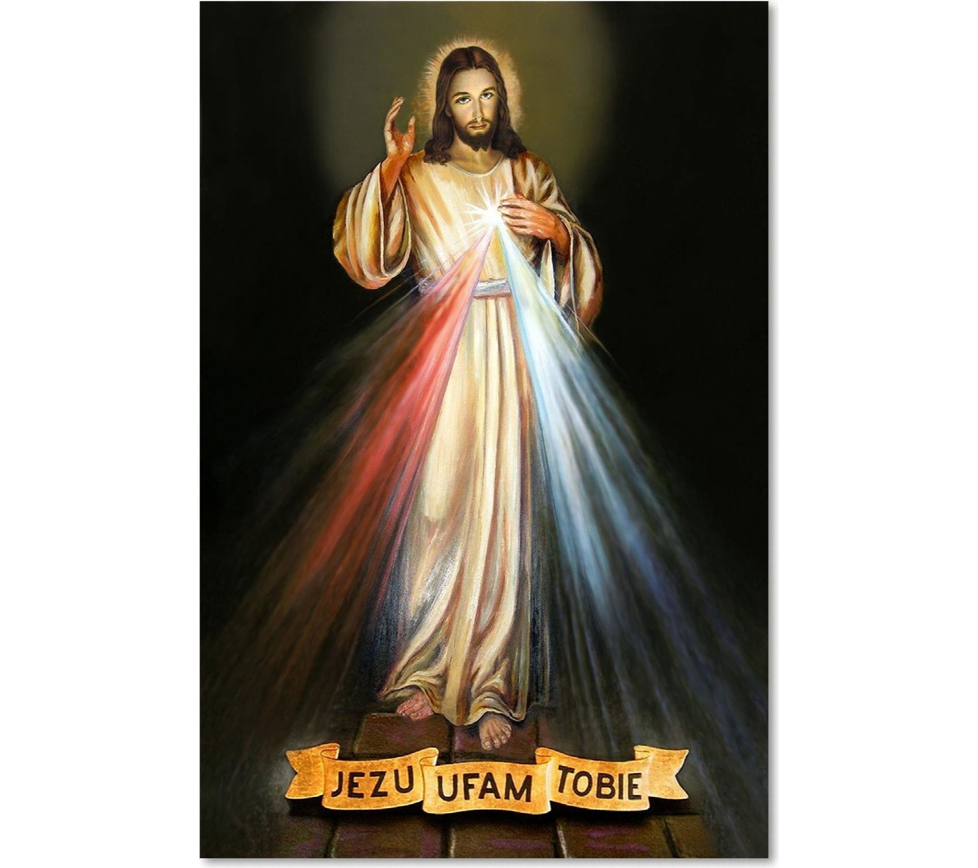 Tableau Jésus, J'ai Confiance En Toi 30 X 40 Cm Tableau Toile BUT