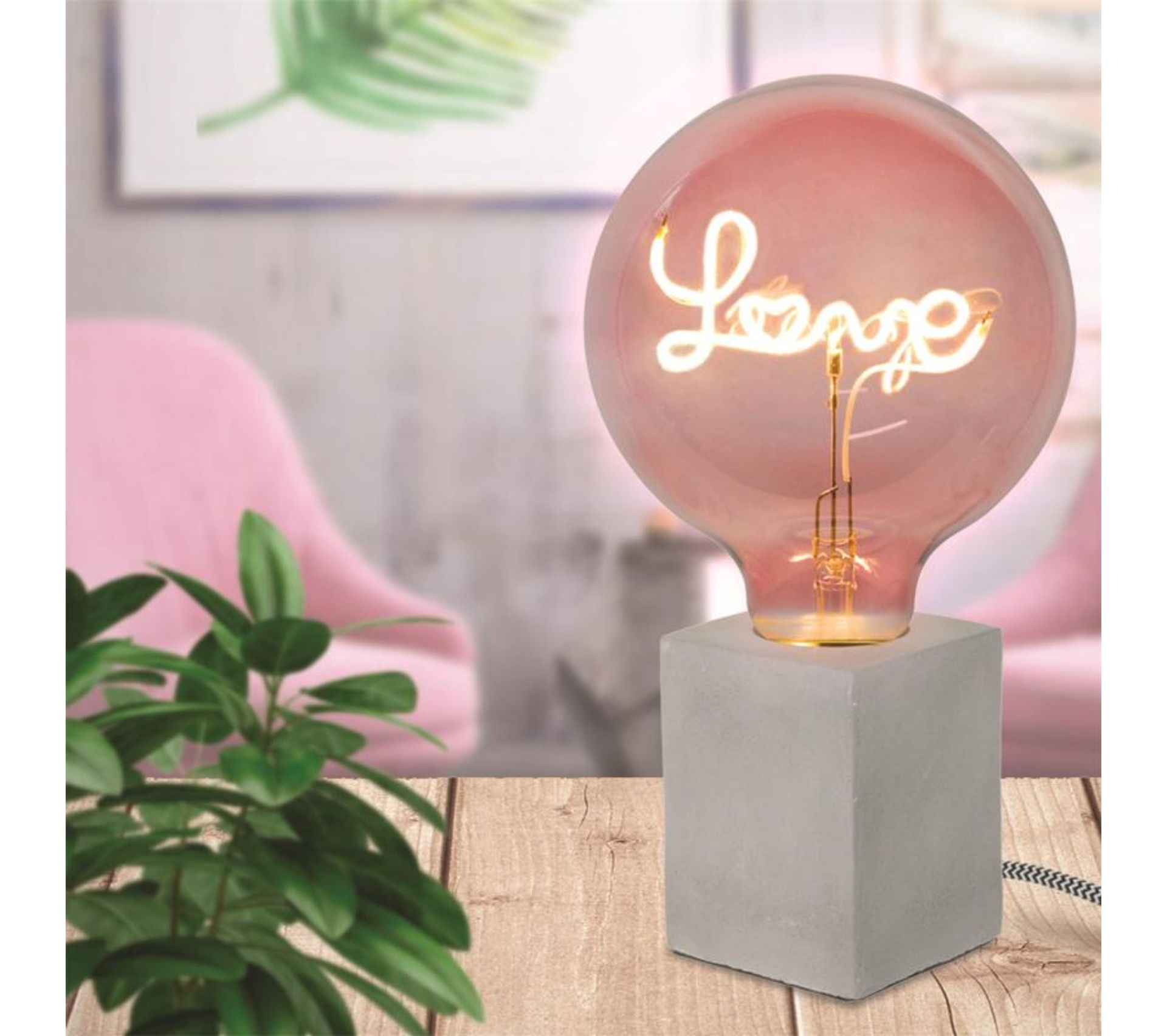 Ampoule Ronde LED Love Rose 17 Cm Ampoule BUT