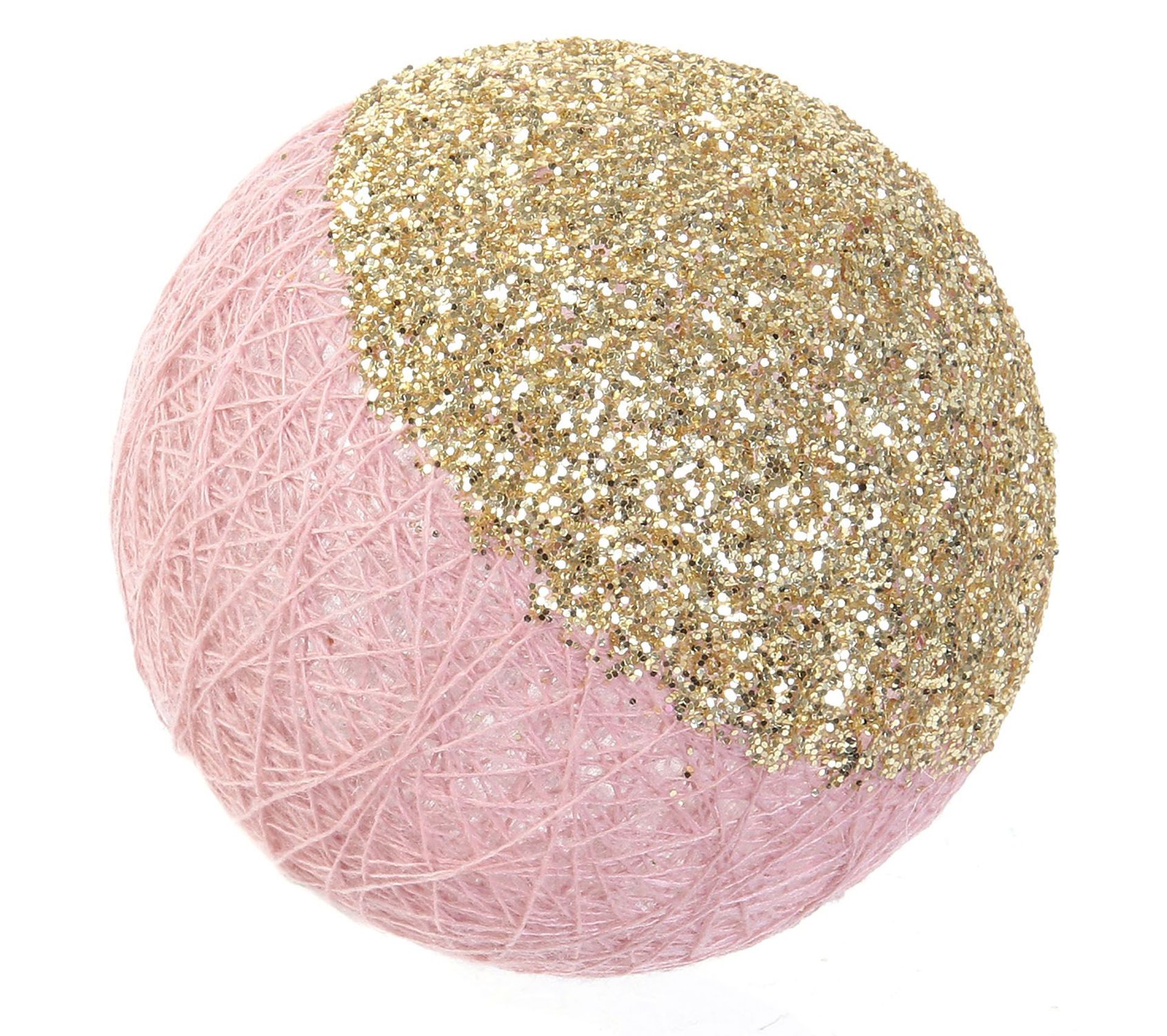 Guirlande Lumineuse 16 Led Boule Celeste L 300 Cm Rose Et Dore Guirlande Objet Lumineux But