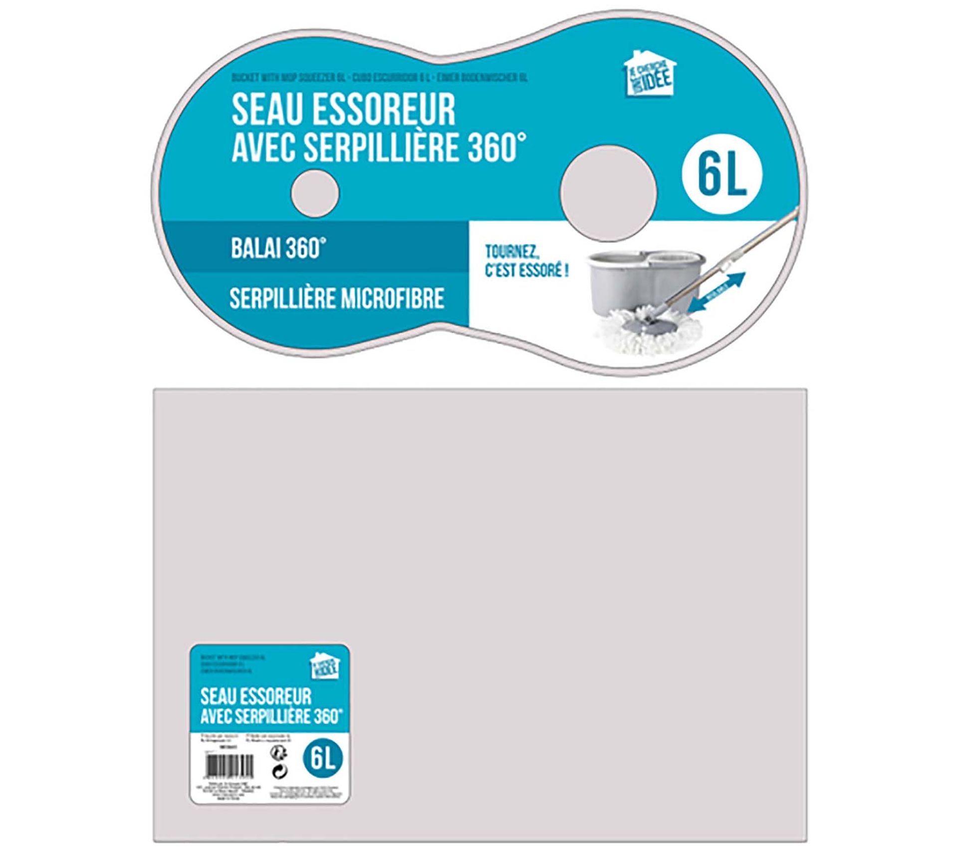 Seau Essoreur Avec Serpillere 360 6l Produit D Entretien But