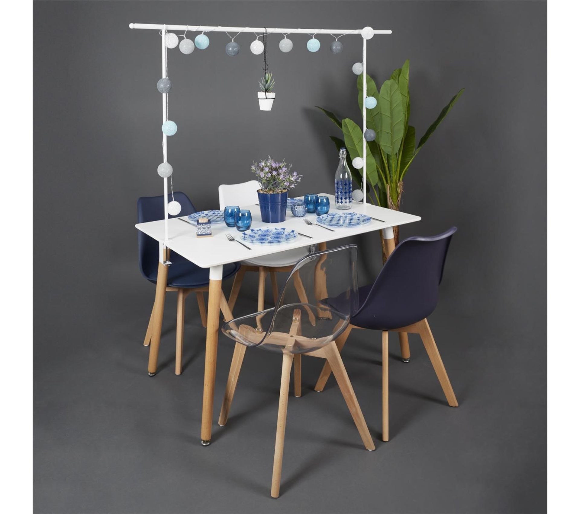 Support D'arche De Table Réglable Avec Pinces - Structure Métal - Pour Guirlandes, Décorations De Fête (mariage, Anniversaire, Noël)