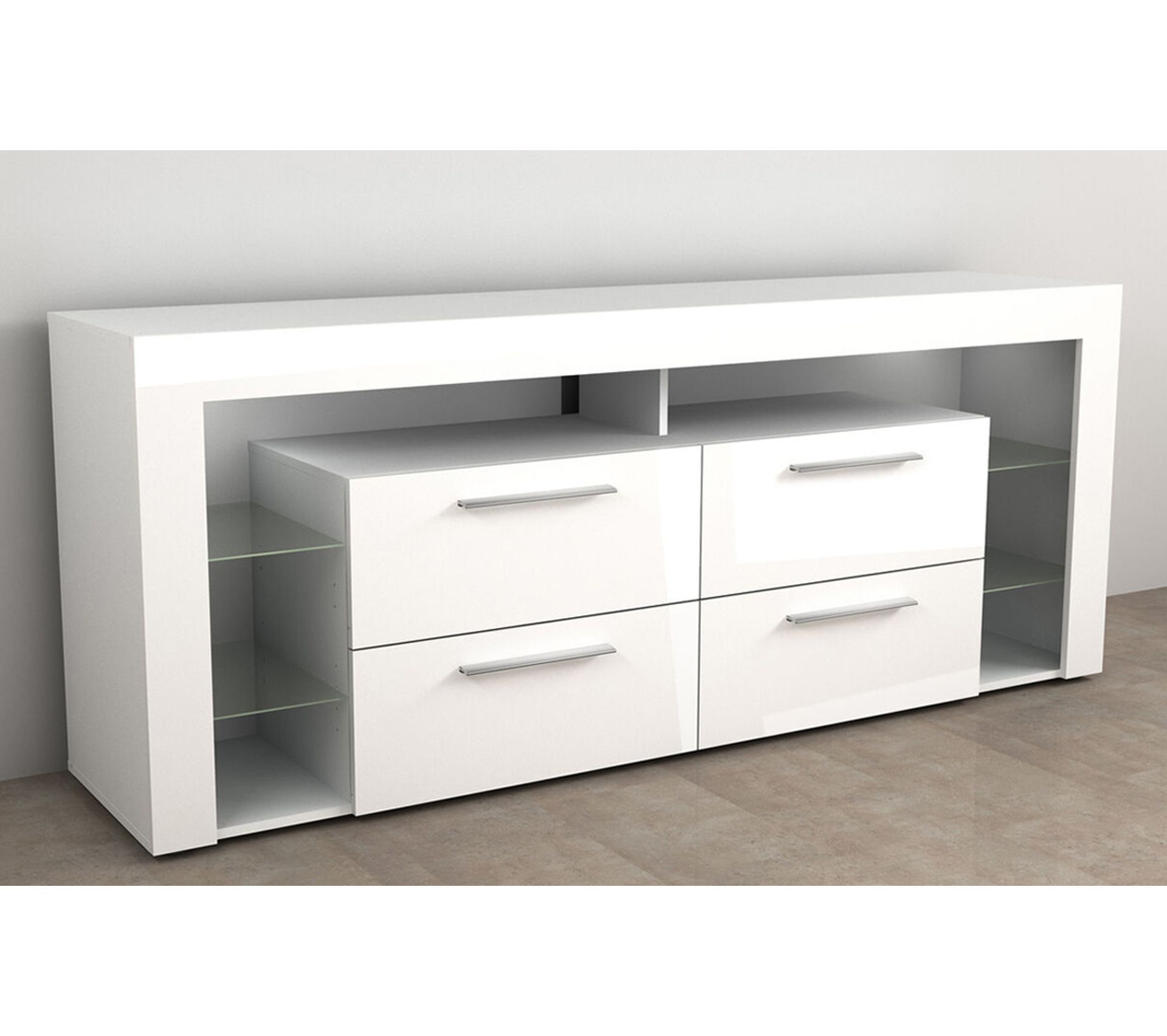 meuble tele 180 cm blanc