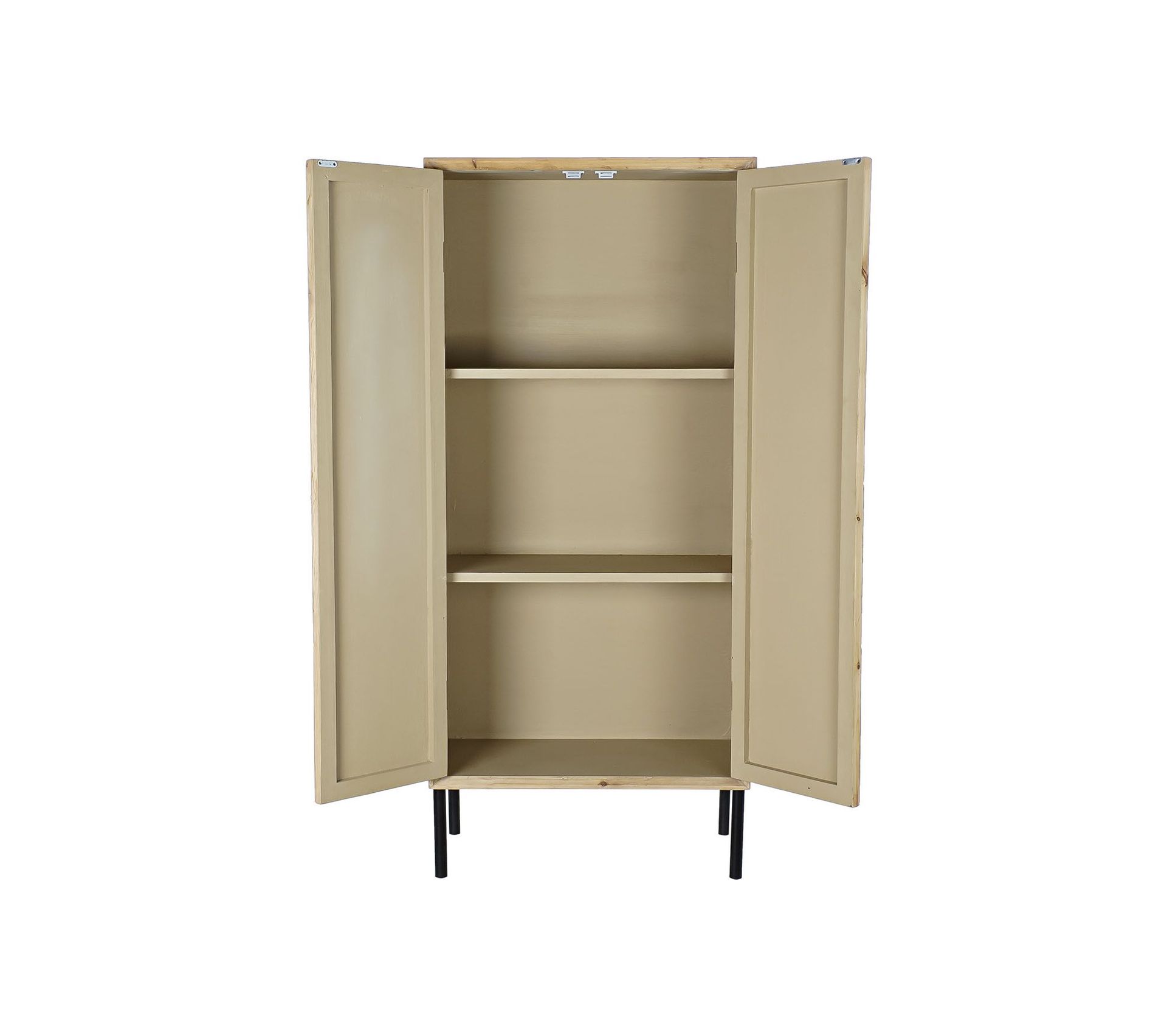 Armoire En Bois Mdf Avec 2 Portes Et 2 Étagères Largeur 70 X Hauteur