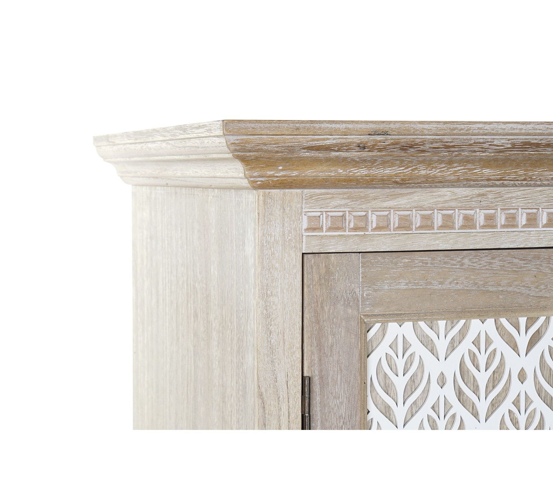 Armoire En Bois Paulownia Avec 2 Portes Et 3 Étagères Largeur 98 X