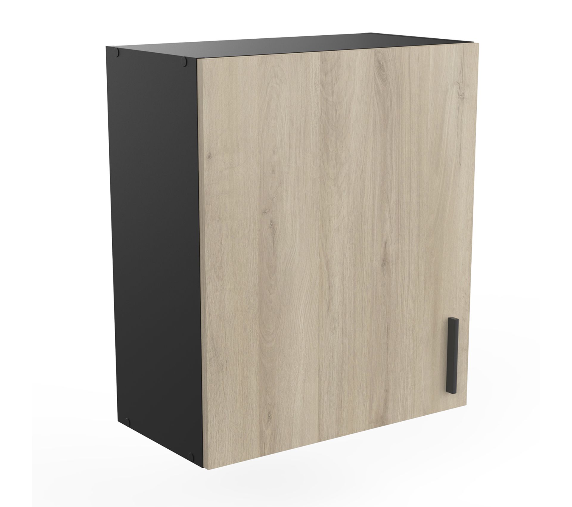 Vetrina Quadrata ASM Switch SW3 60x30x60 Cm - Legno Wotan E Frontale In PVC Con Apertura Push-Click