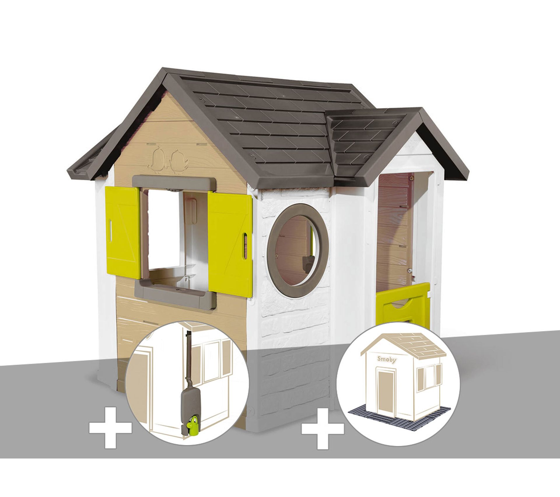 Cabane Enfant Smoby My New House Recuperateur D Eau 2 Sets De 6 Dalles Maisonnette Tente Tipi But