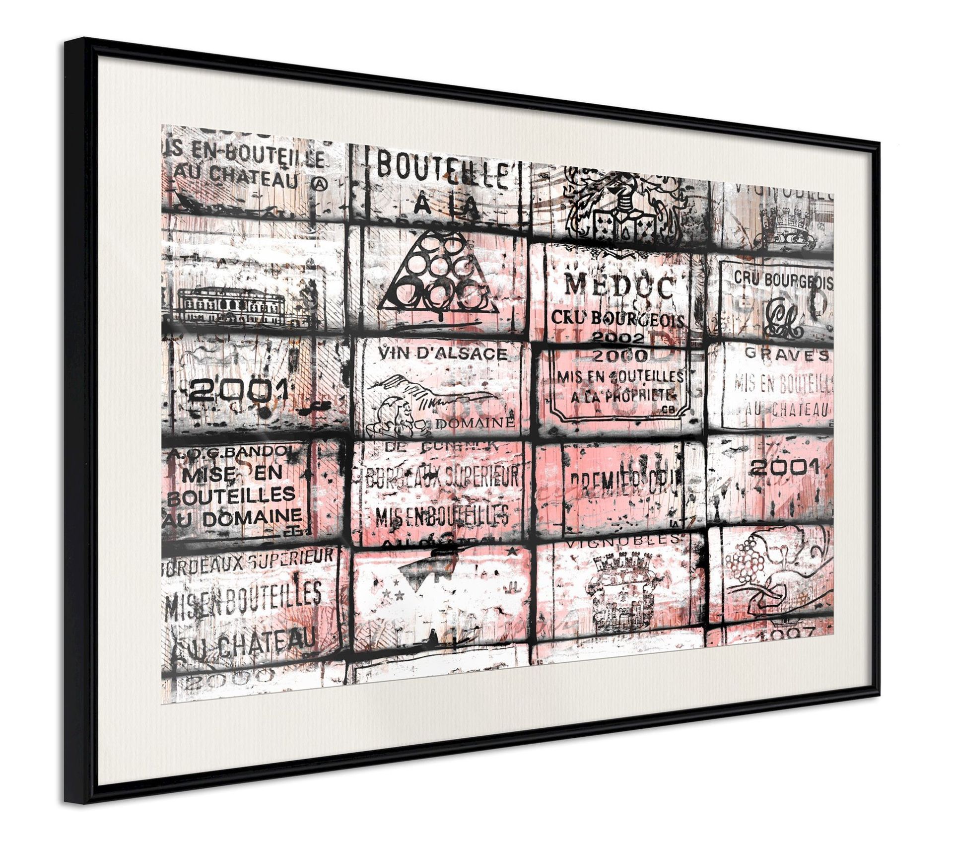 Tableau D'affichage Bi-Office New Generation - 90x60 Cm - Surface Feutre Rouge - Cadre Aluminium - Idéal Bureau Ou Maison