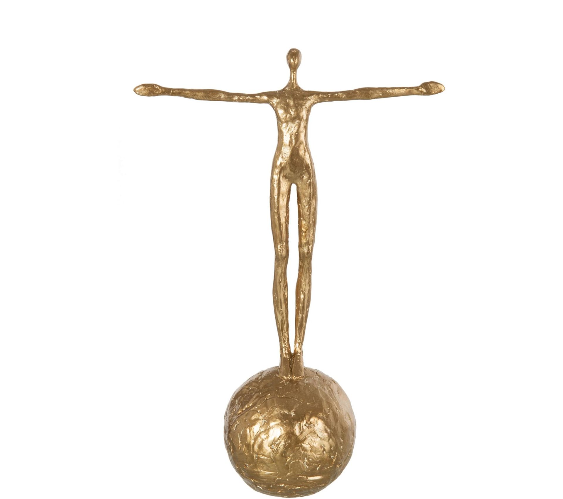 Sculpture Or Pierre 28x12x41cm Statue Objet à poser BUT