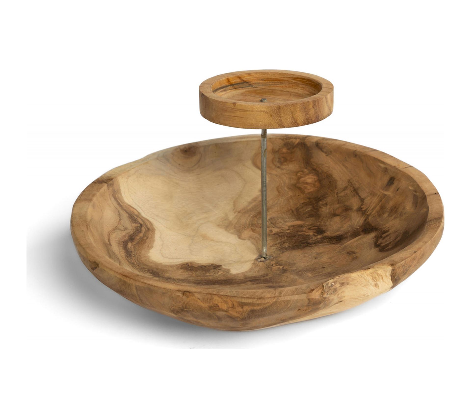 Porte-bougie En Bois Décoratif - Bougeoir Table 12x15 Cm - Pièce Maîtresse Pour Mariage, Fêtes Et Décoration Maison