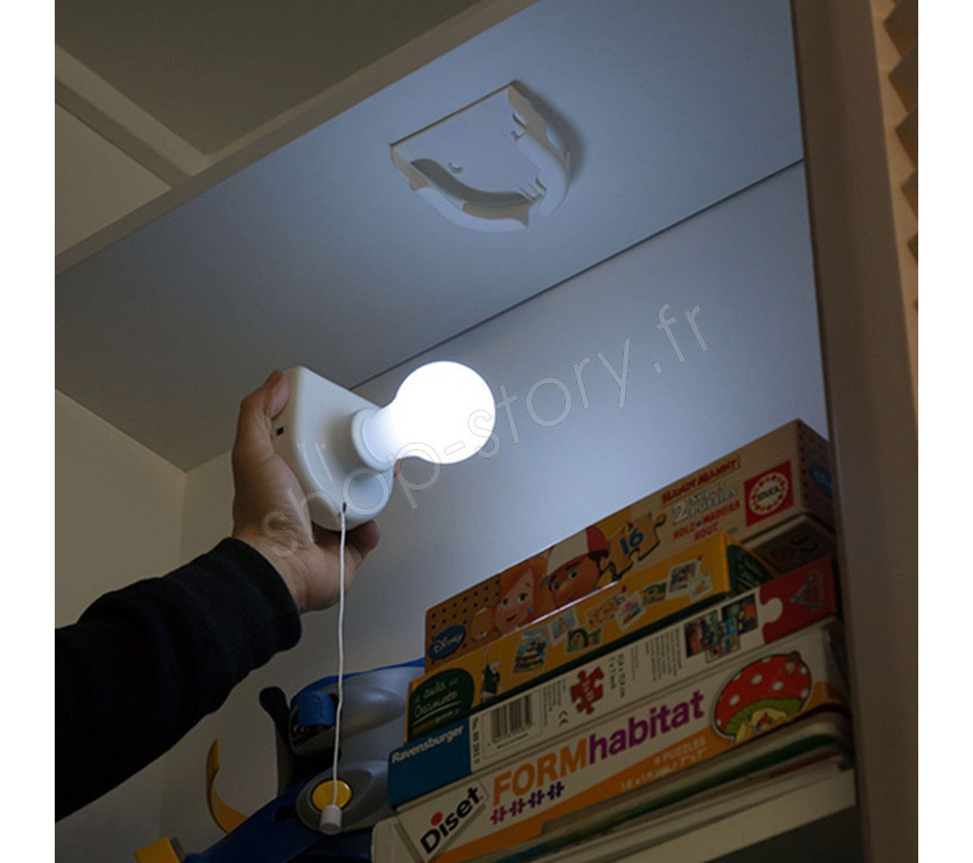 Douille Ampoule Sans Fil Avec Télécommande – Adaptateur E27, Contrôle à Distance Jusqu’à 30 M, Max 60W