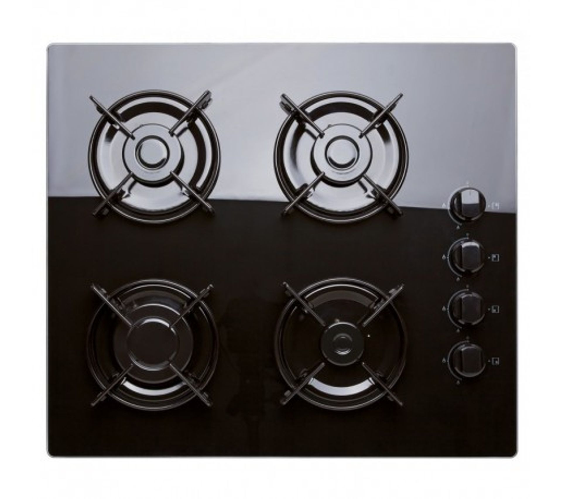 Plaque gaz Verre 4 feux Avec Thermocouple FRIP4GPG Plaque gaz BUT