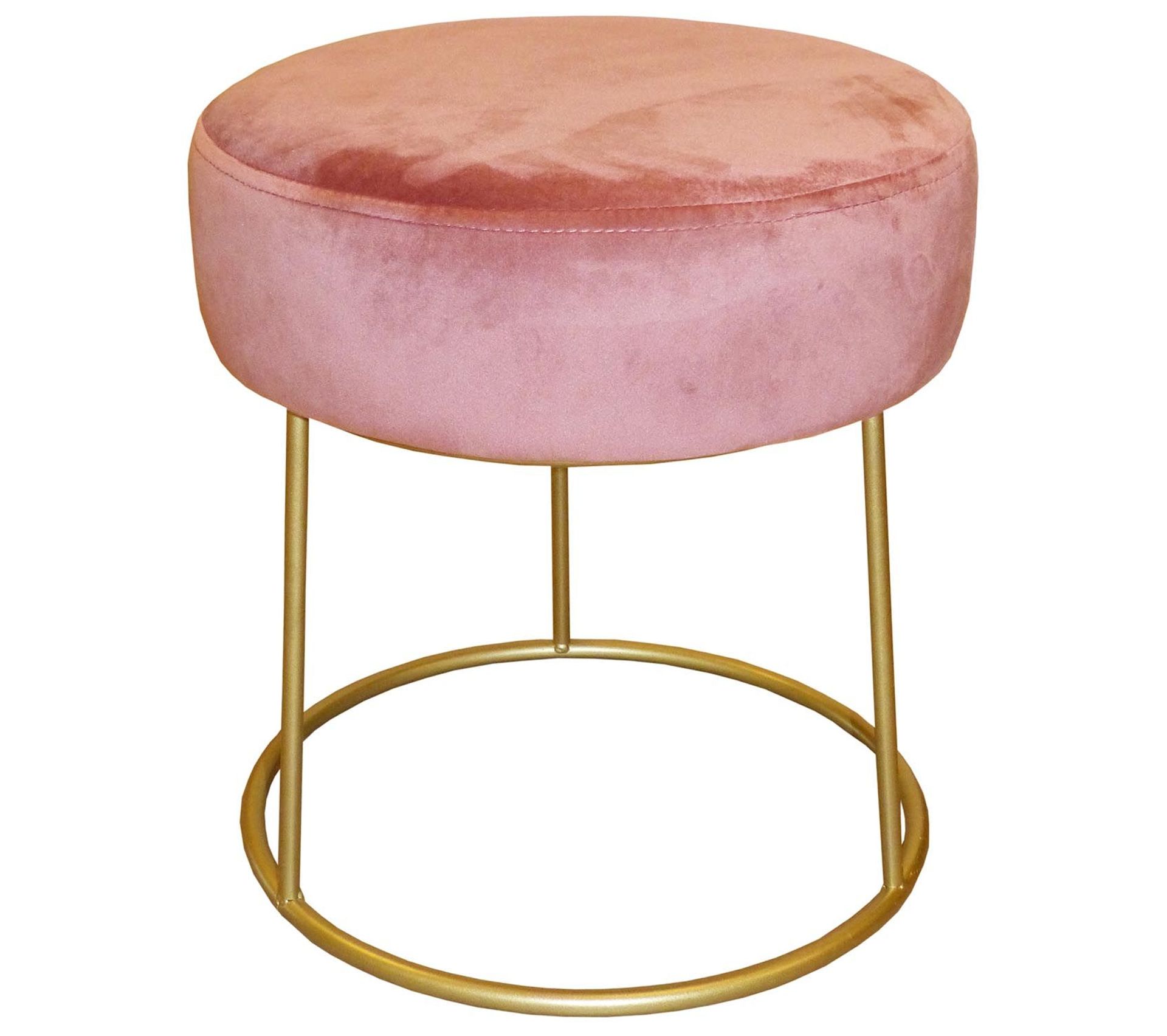 Pouf Velours Et Pieds Métal Doré Axel Pouf Poire BUT