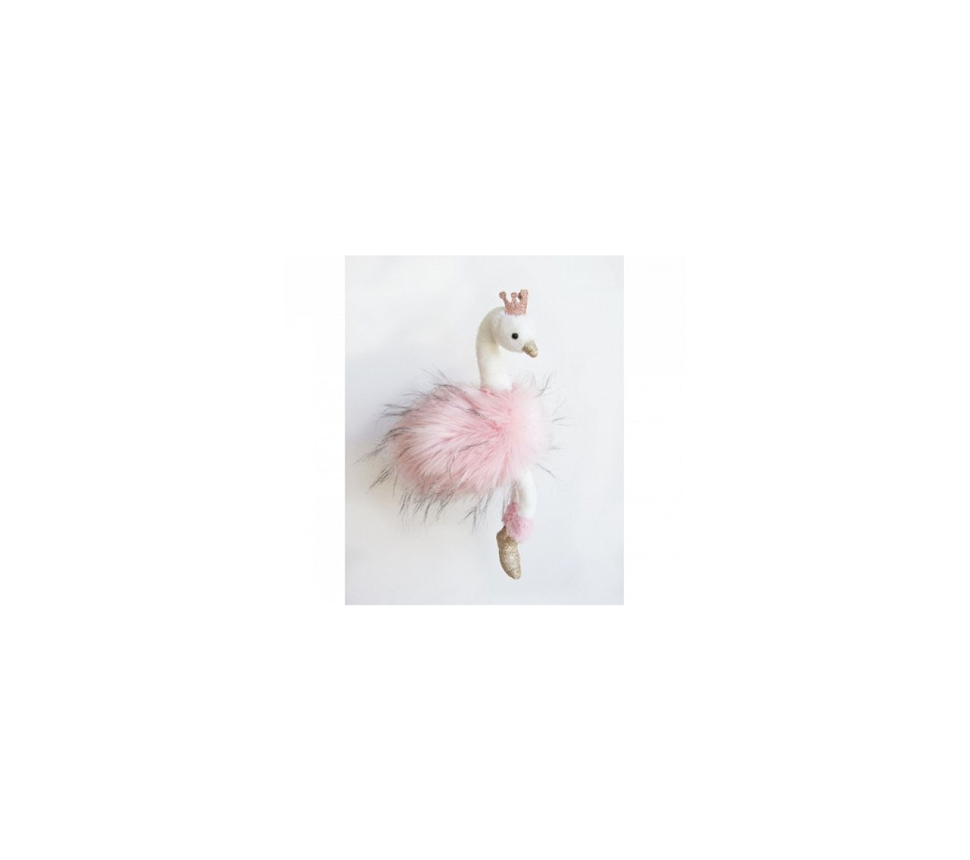 peluche cygne rose