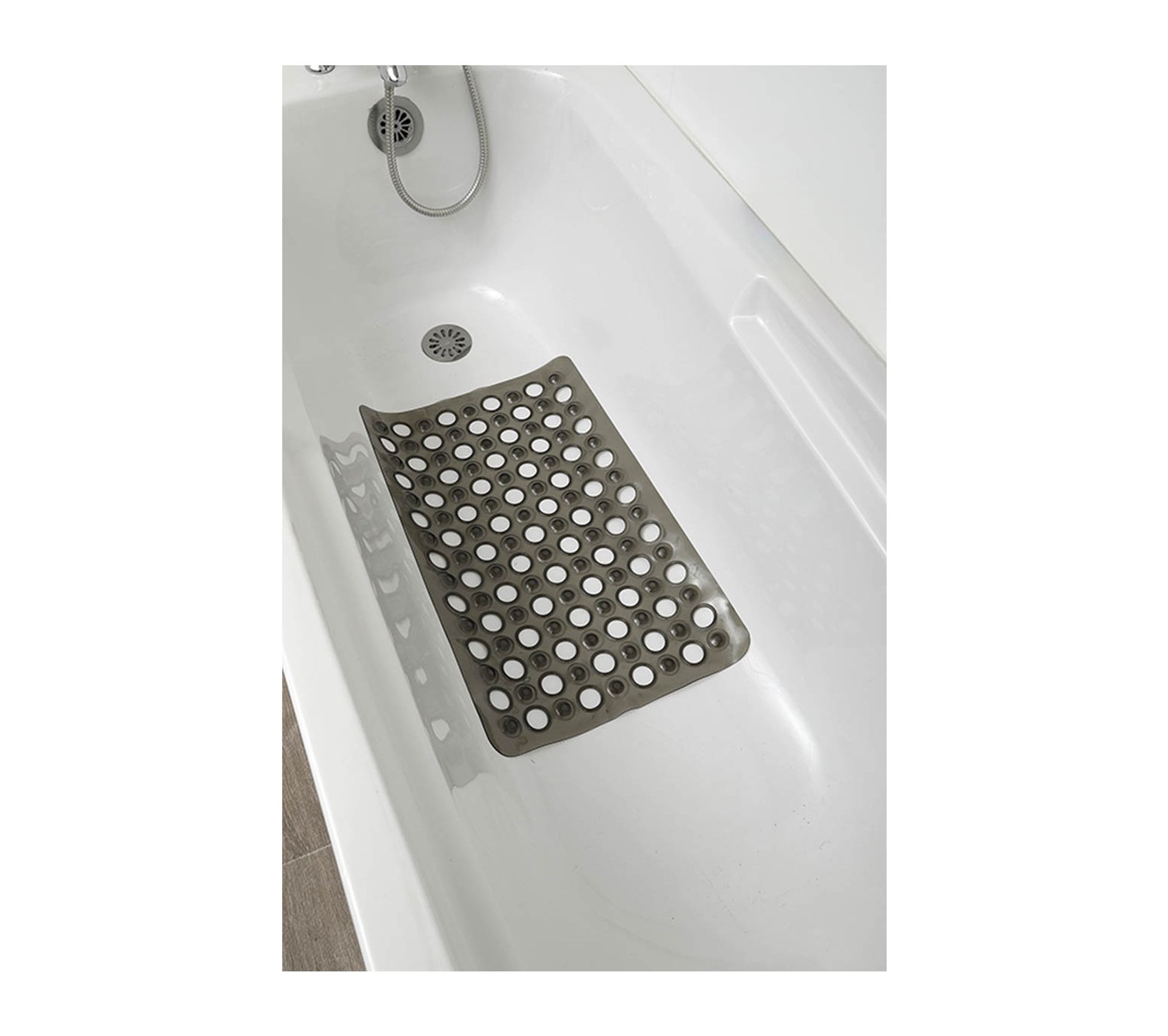 Tapis De Baignoire Antidérapant - Motif Galets, Dimensions 69x36cm, PVC Confort Et Sécurité