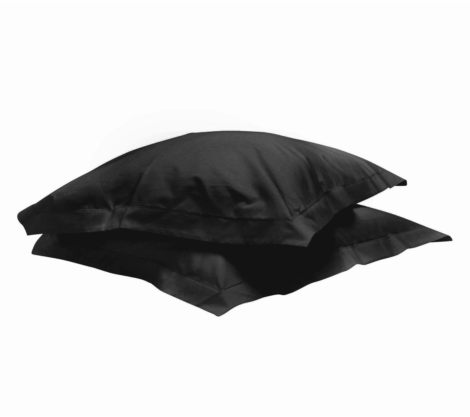 Lot De 2 Taies D Oreillers Noir 100 Coton 40x60 Taie D Oreiller Taie De Traversin But
