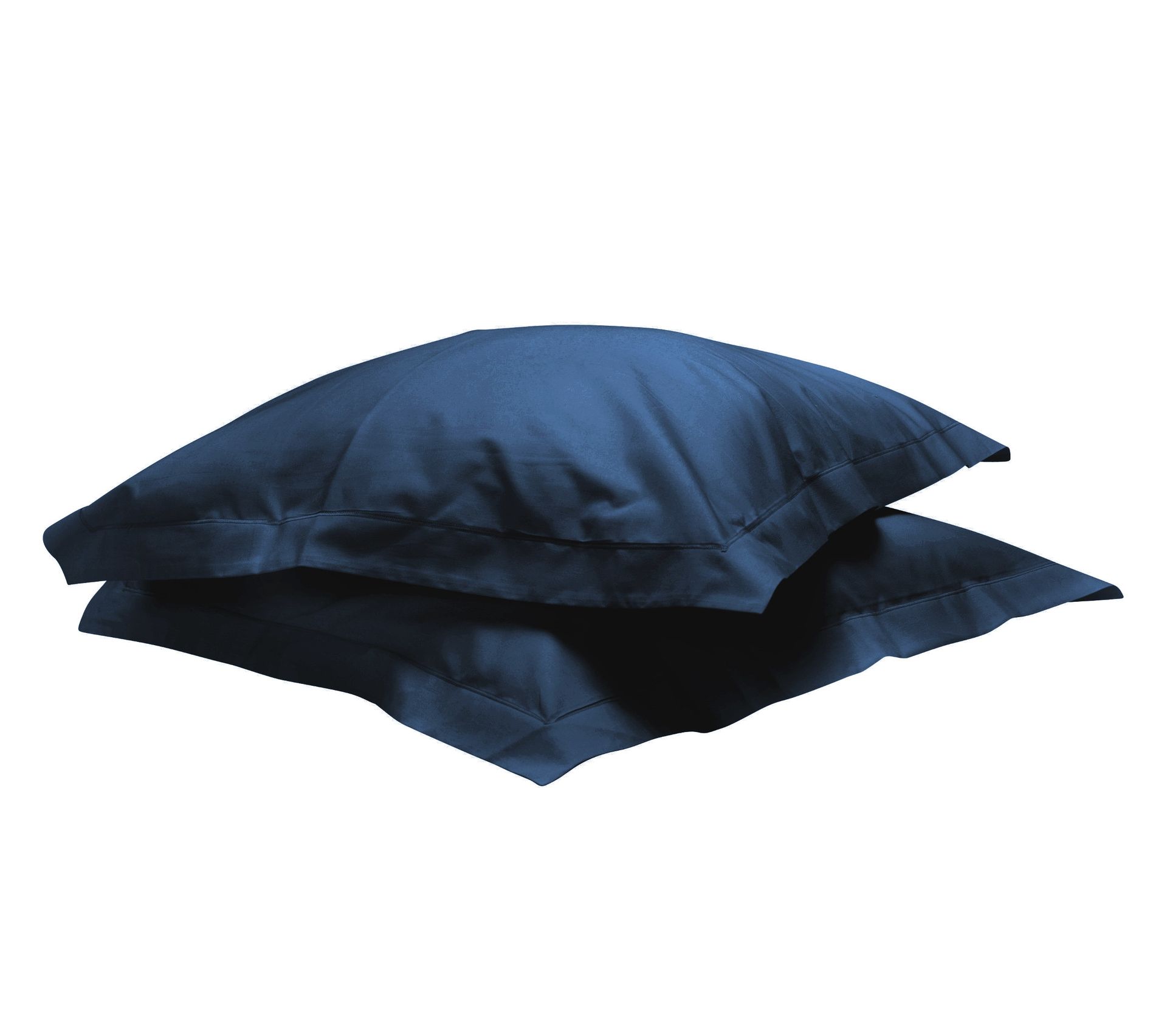 Lot De 2 Taies Doreillers Bleu Marine 100% Coton 40x60 Lot De 2 Taies Doreillers Bleu Marine 100% Coton 40x60