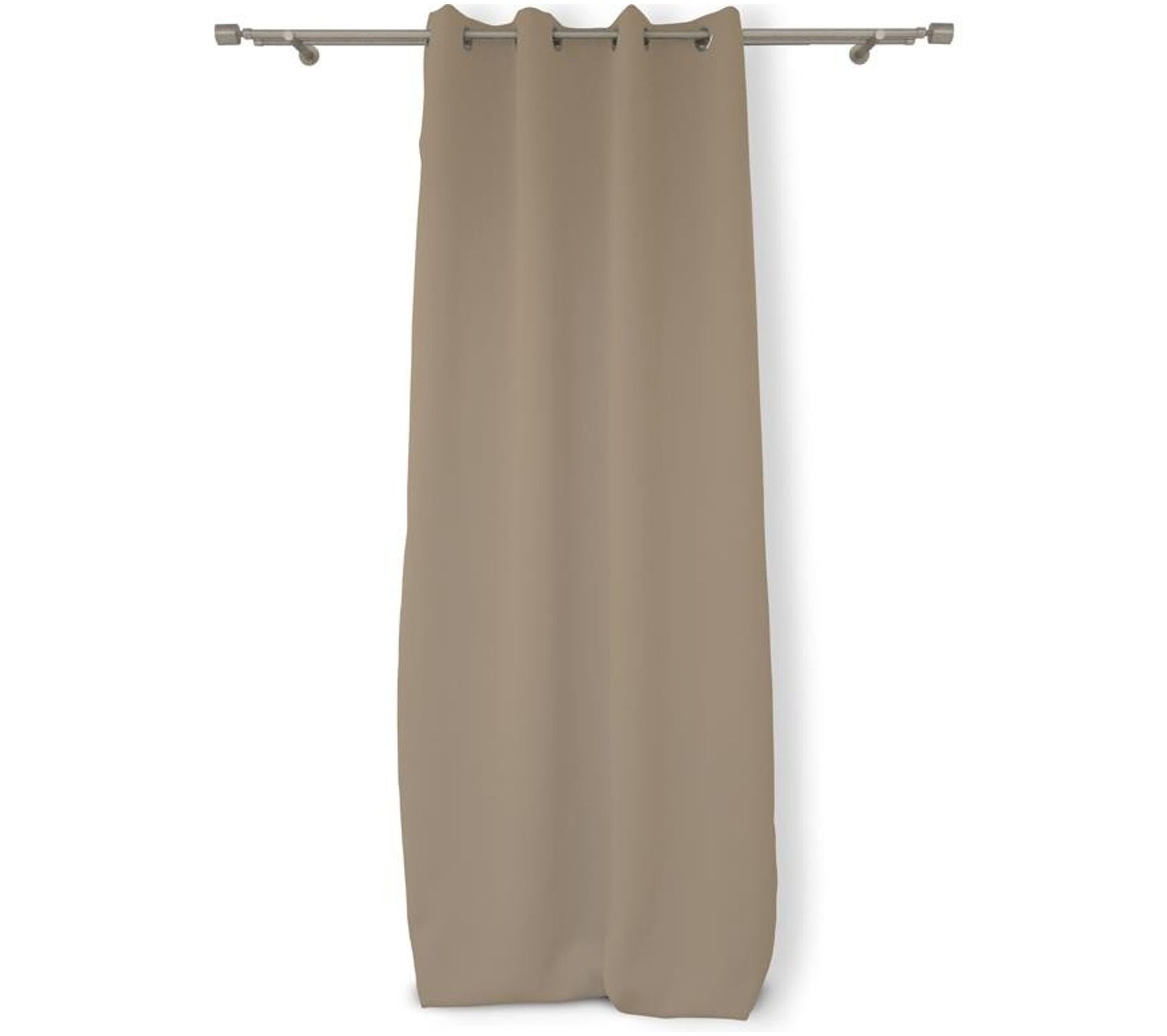 rideau taupe foncé