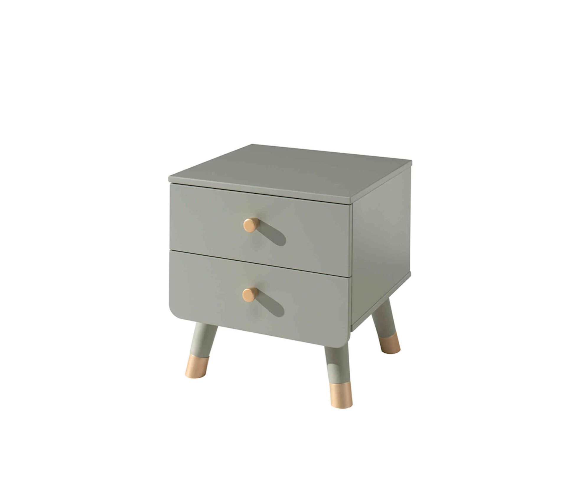 Chevet Enfant 2 Tiroirs En Bois Massif Vert Ch31 Table De Chevet Enfant But