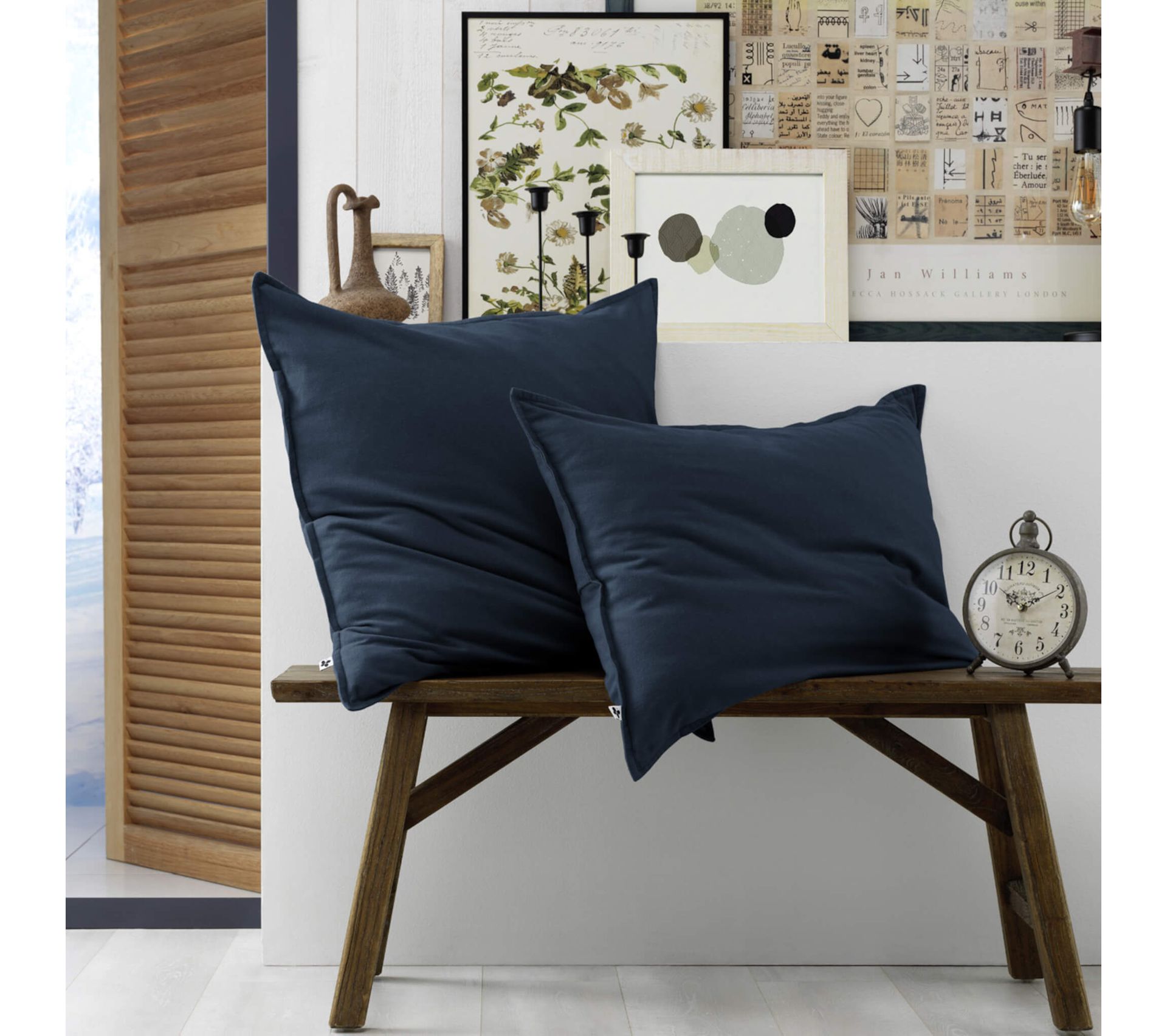 My Linen Home Lot De 2 Taies D'Oreiller 50x70 Lin Coton Blanc Lait - 150 G/m² Hypoallergénique Toutes Saisons