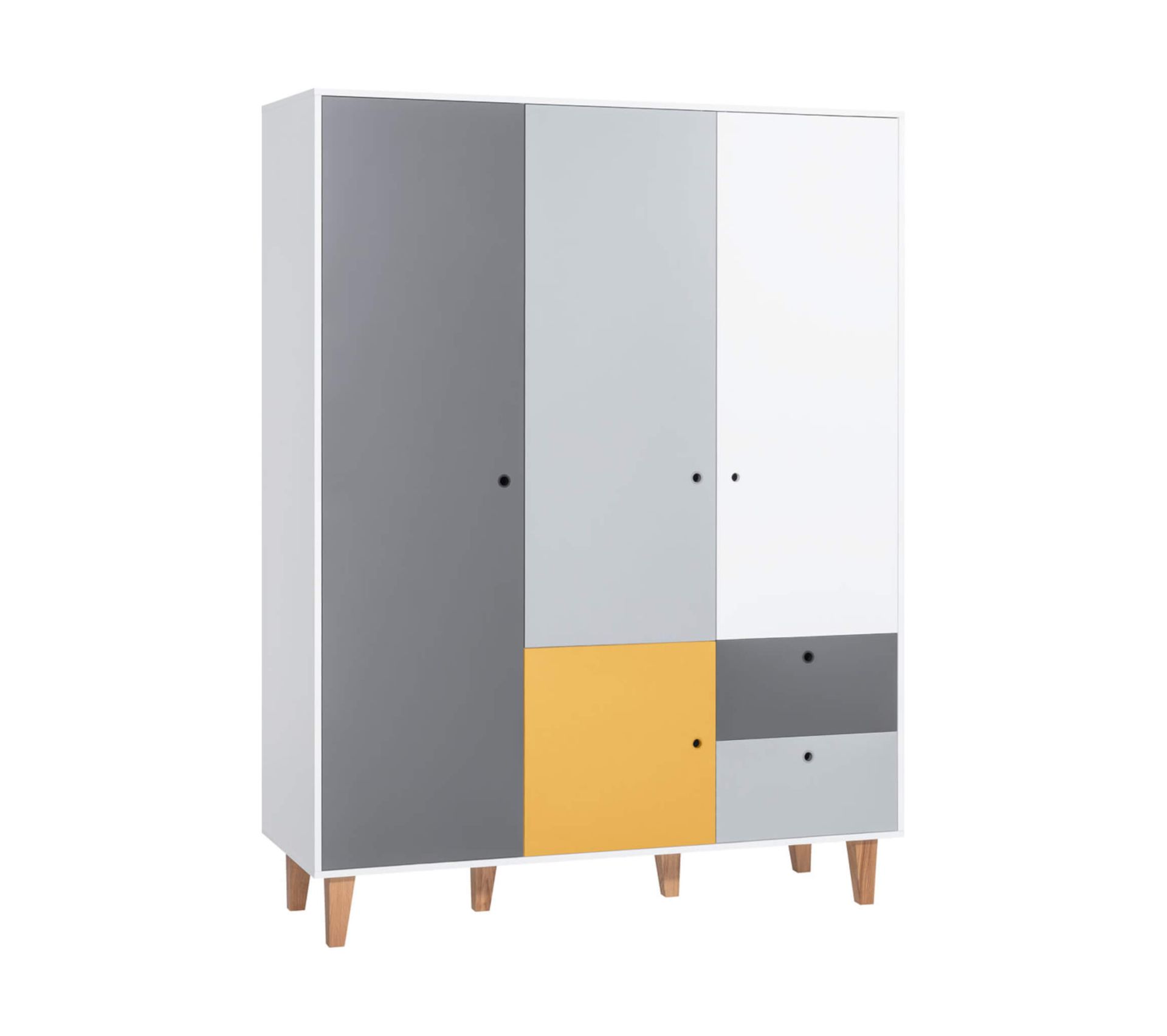 Armoire 4 Portes 2 Tiroirs Jaune Armoire BUT