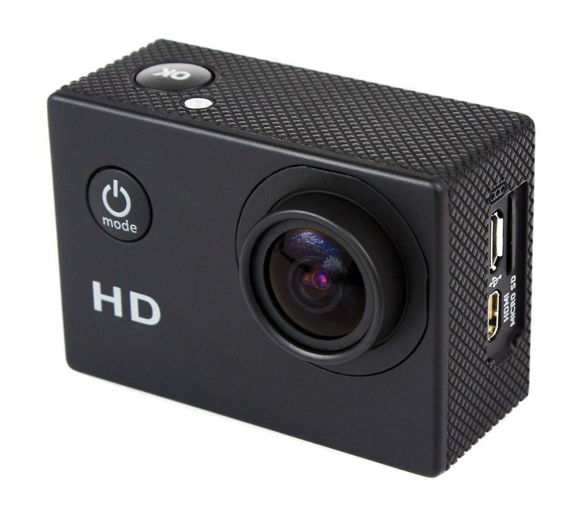 Mini Caméra Sport Hd 720p Étanche 30m Écran 1.5' Photos Vidéo 140° Noir