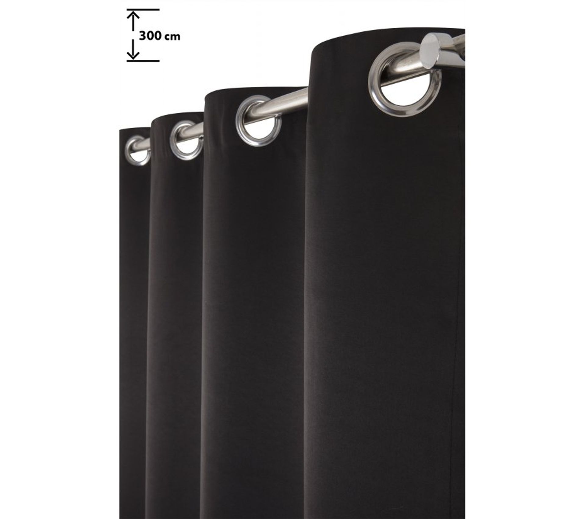 PONY DANCE Rideau Occultant Thermique - Rideaux Grand Largeur Isolant Lumineux Anti Chaleur Lumière Bloquer Pour Chambre Tombé Lourd, Largeur 200 X Hauteur 245cm, Gris Argenté, 1 Pièce