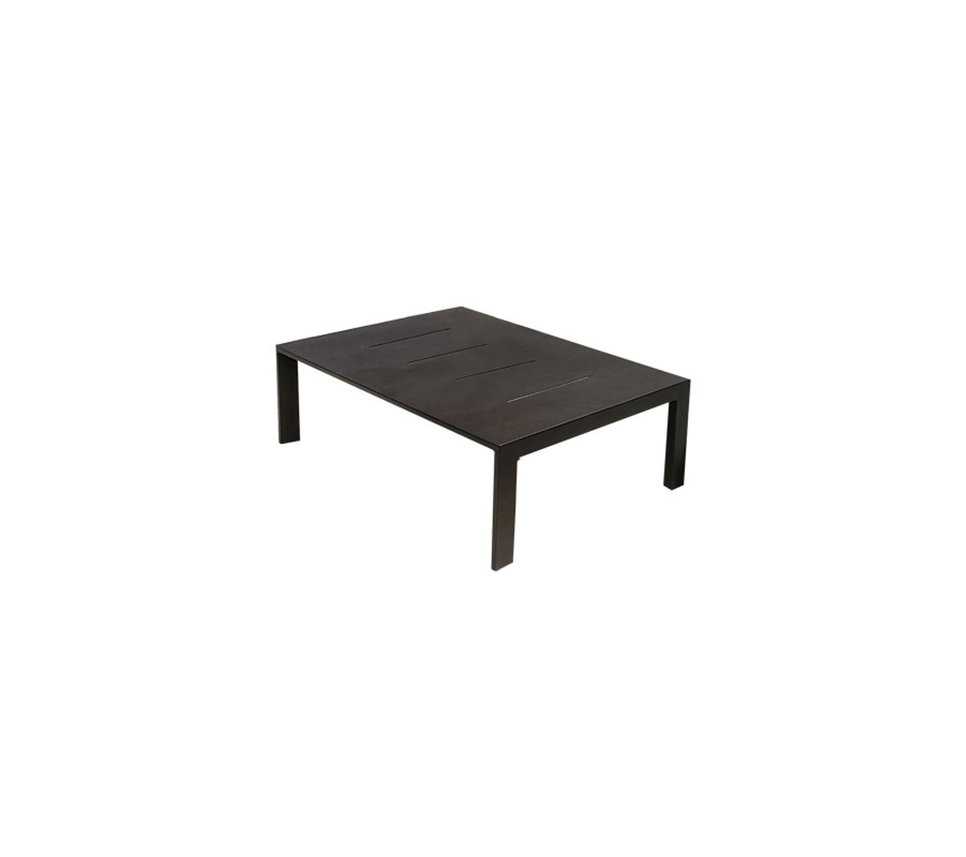 Table Basse De Jardin En Aluminium Gris Anthracite Cancun Table