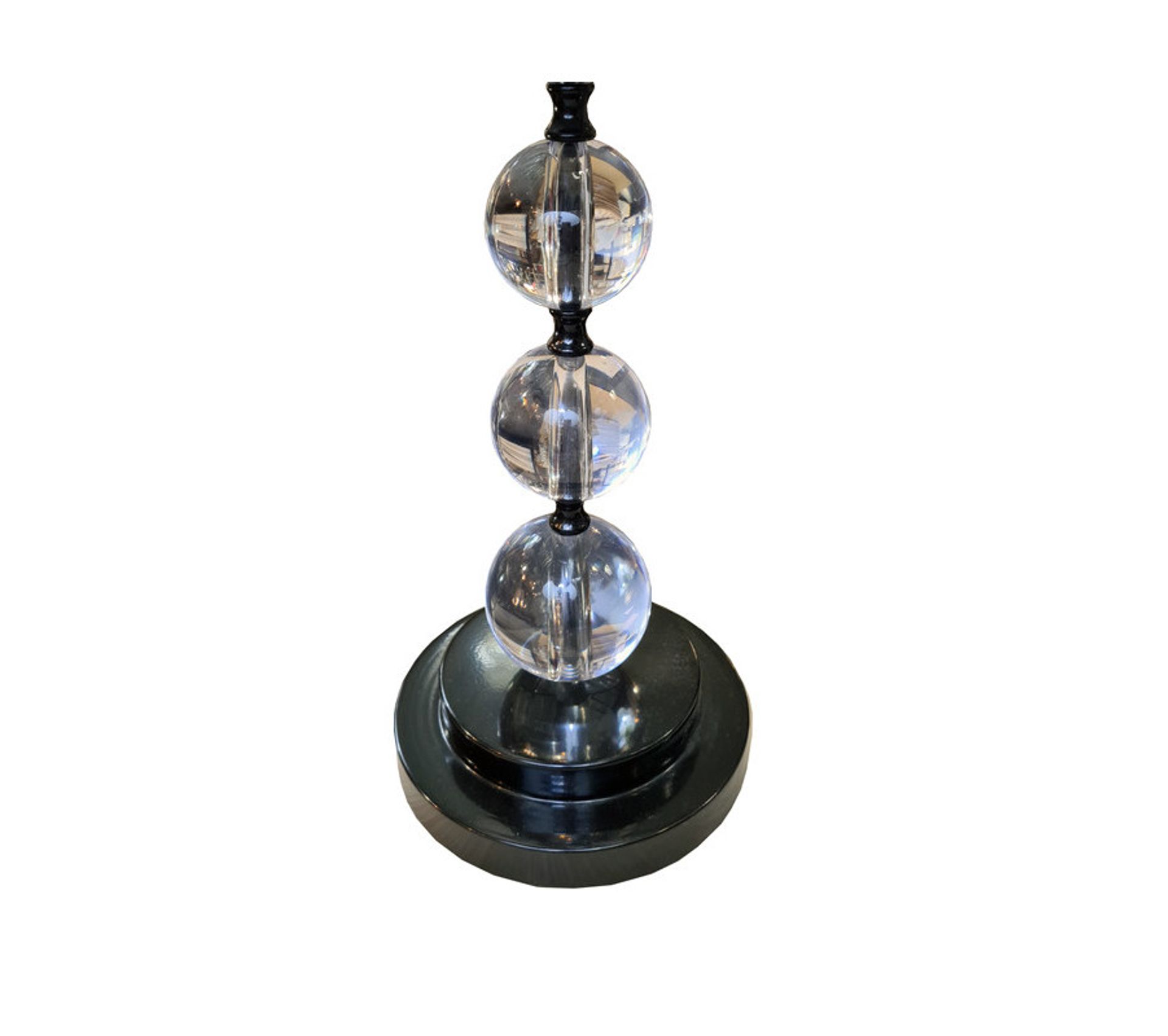 Lampadaire Avec Pied En Bulle Et Abatjour Noir Tower Night