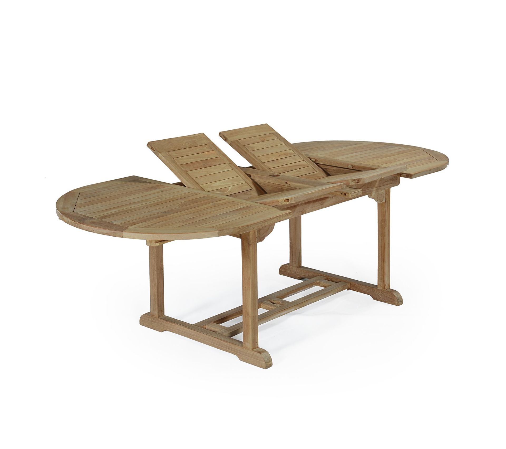 Table Extensible Ovale Teck Ecograde Vérone 160/240 X 100 Cm Table de