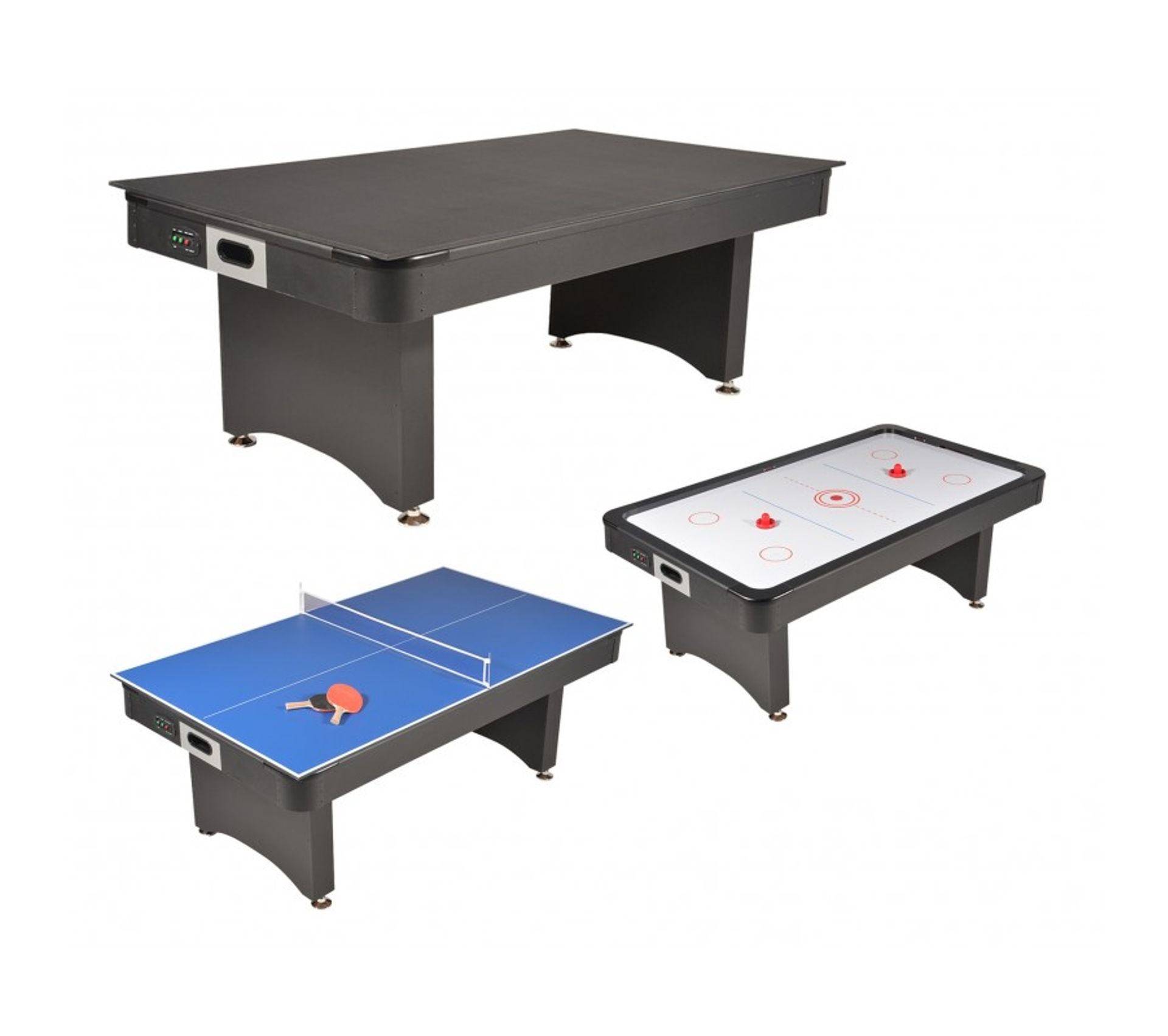 Table De Jeux 3 En 1 Air Hockey, Ping Pong Et Convertible Table Dînatoire 213 X 122 X 82 Cm Table De Jeux 3 En 1 Air Hockey, Ping Pong Et Convertible Table Dînatoire 213 X 122 X 82 Cm