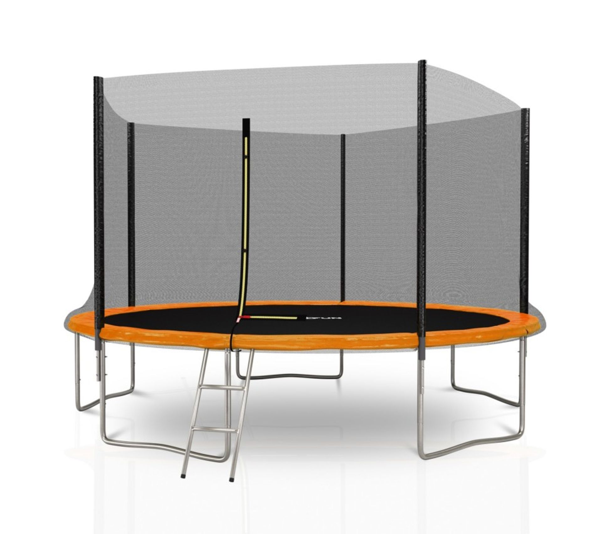 Trampoline Ext rieur Deluxe Jump4fun 12ft 366 Cm 5 Perches Orange 
