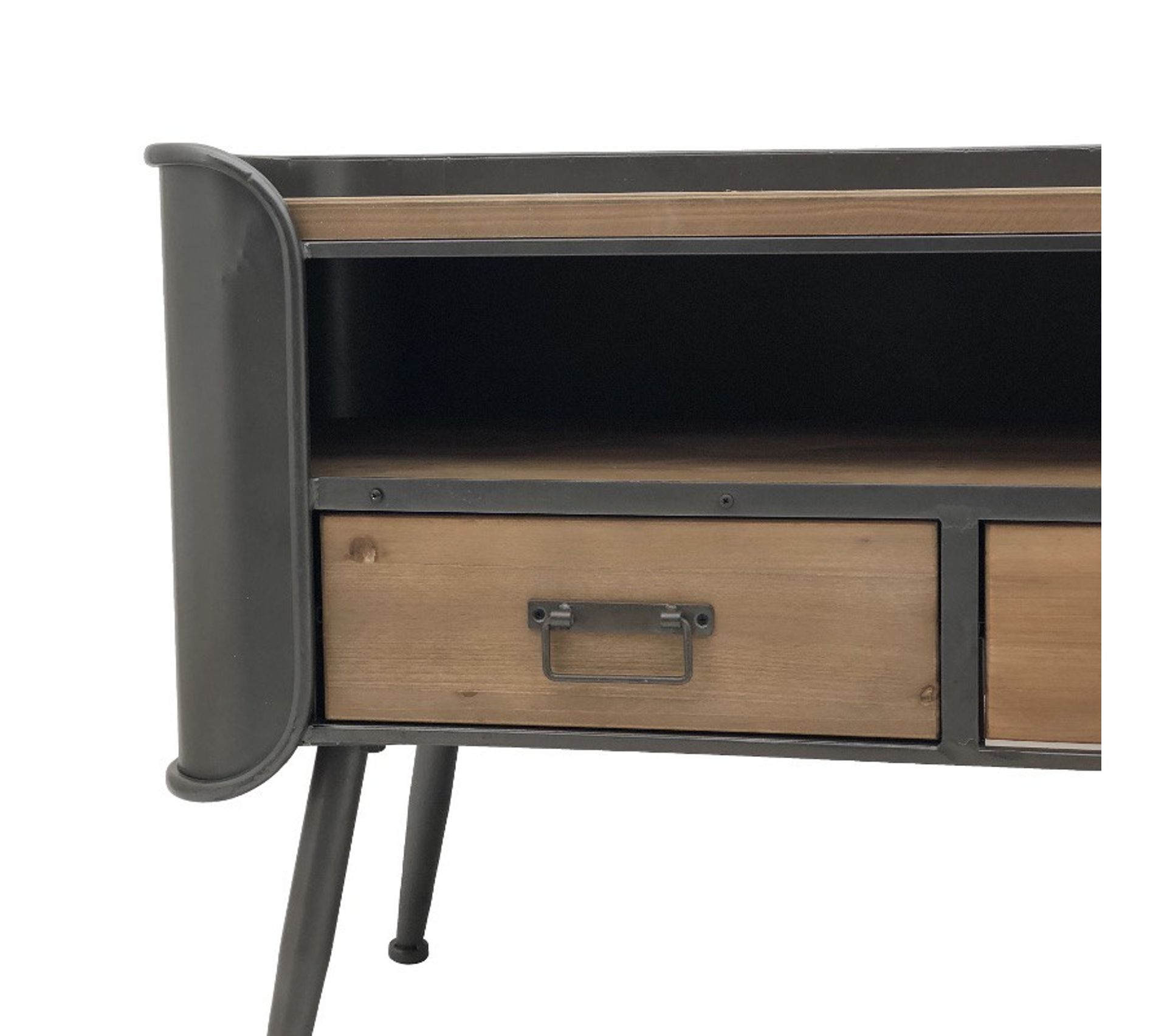 meuble tele fer noir