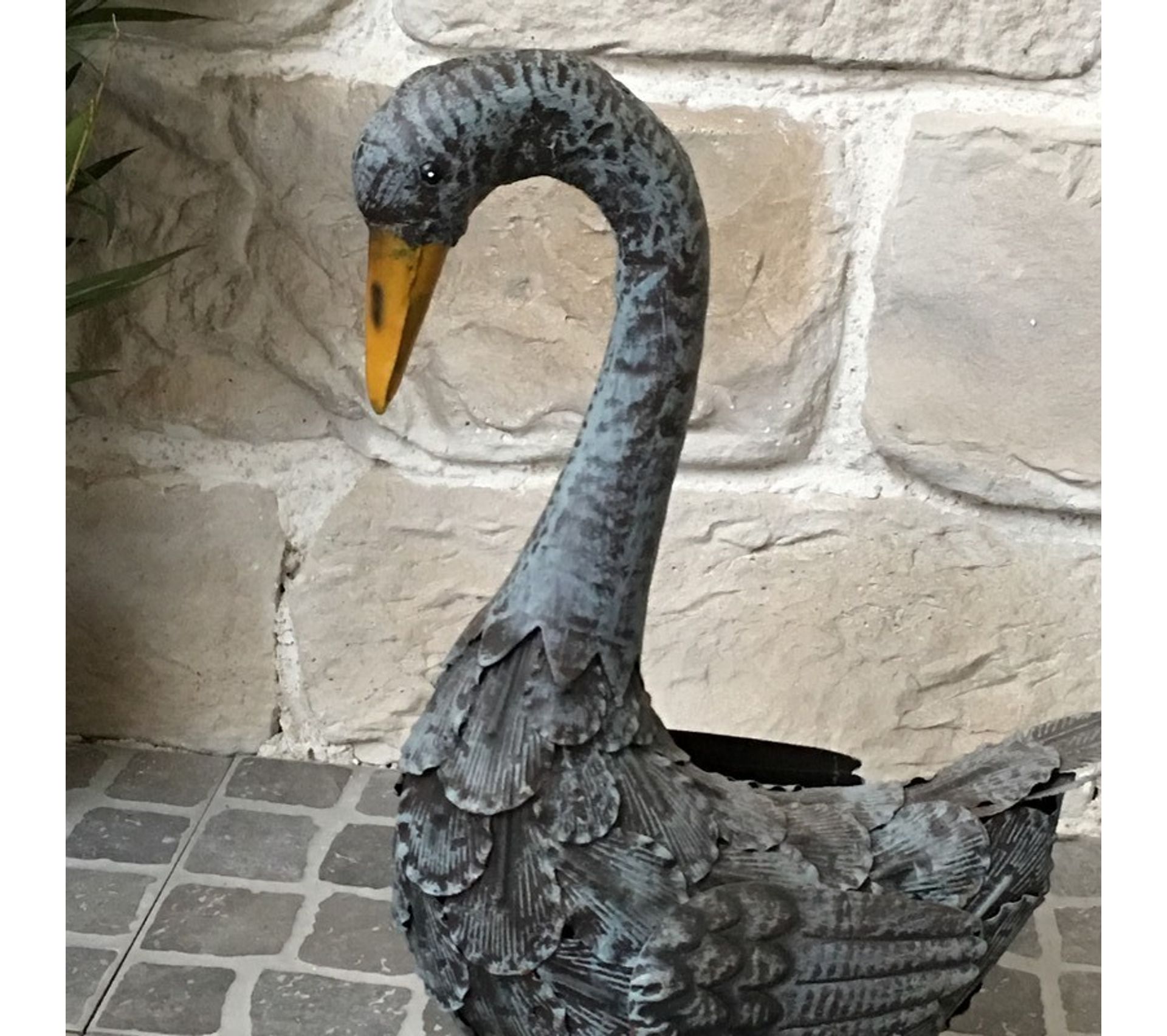 Statue Sculpture Canne En Fer Oiseau Oiseaux De Jardin 49 Cm Objet de