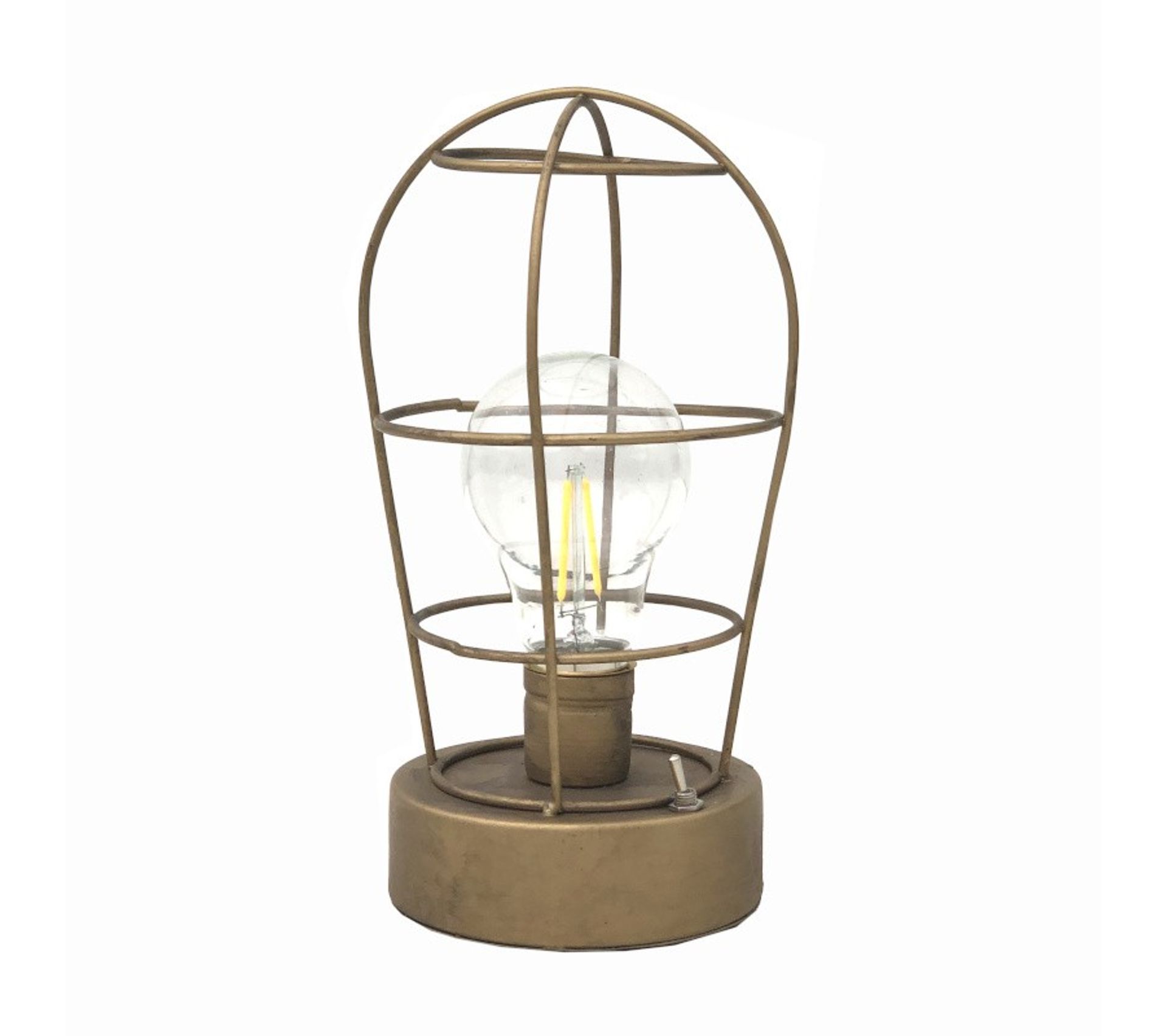 Lampe Lanterne Industrielle LED Pile À Poser Mural 21 Cm X Ø11.50 Cm