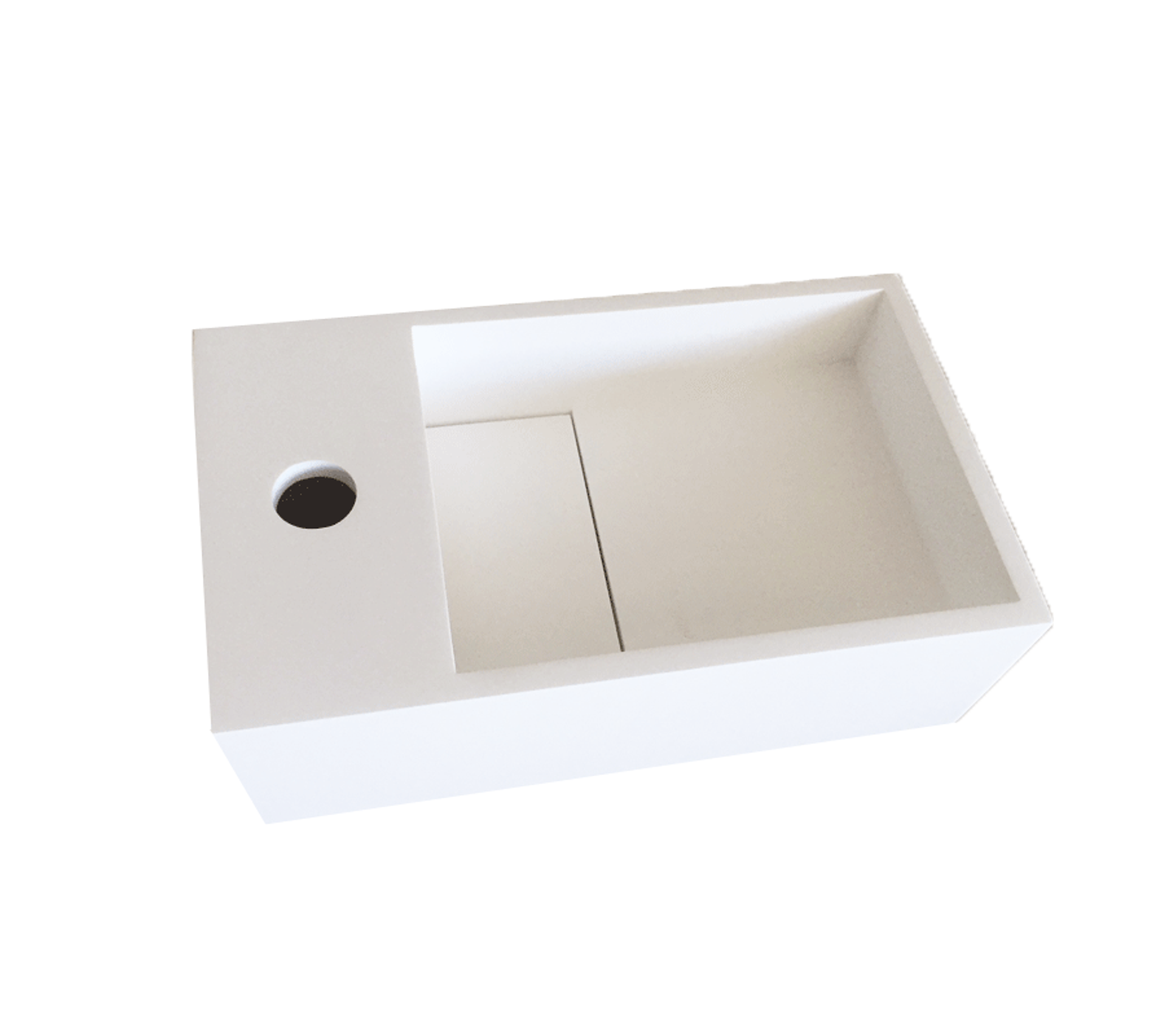 35 cm en Solid surface Manita G Vasque suspendue ou /à poser