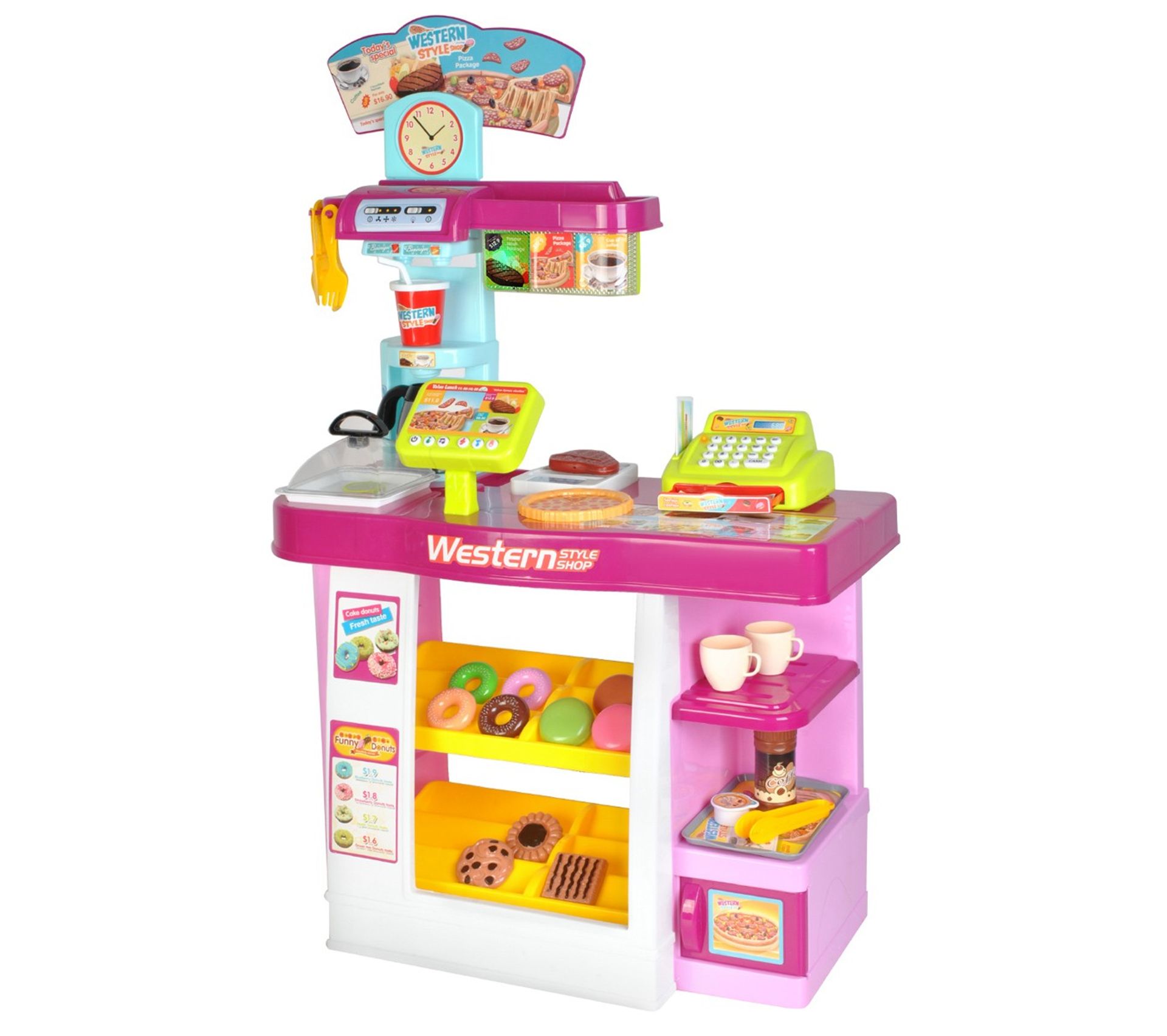 Kids Kitchen Set dîner café jouet Ustensiles Couverts carafe Plaques Tasses