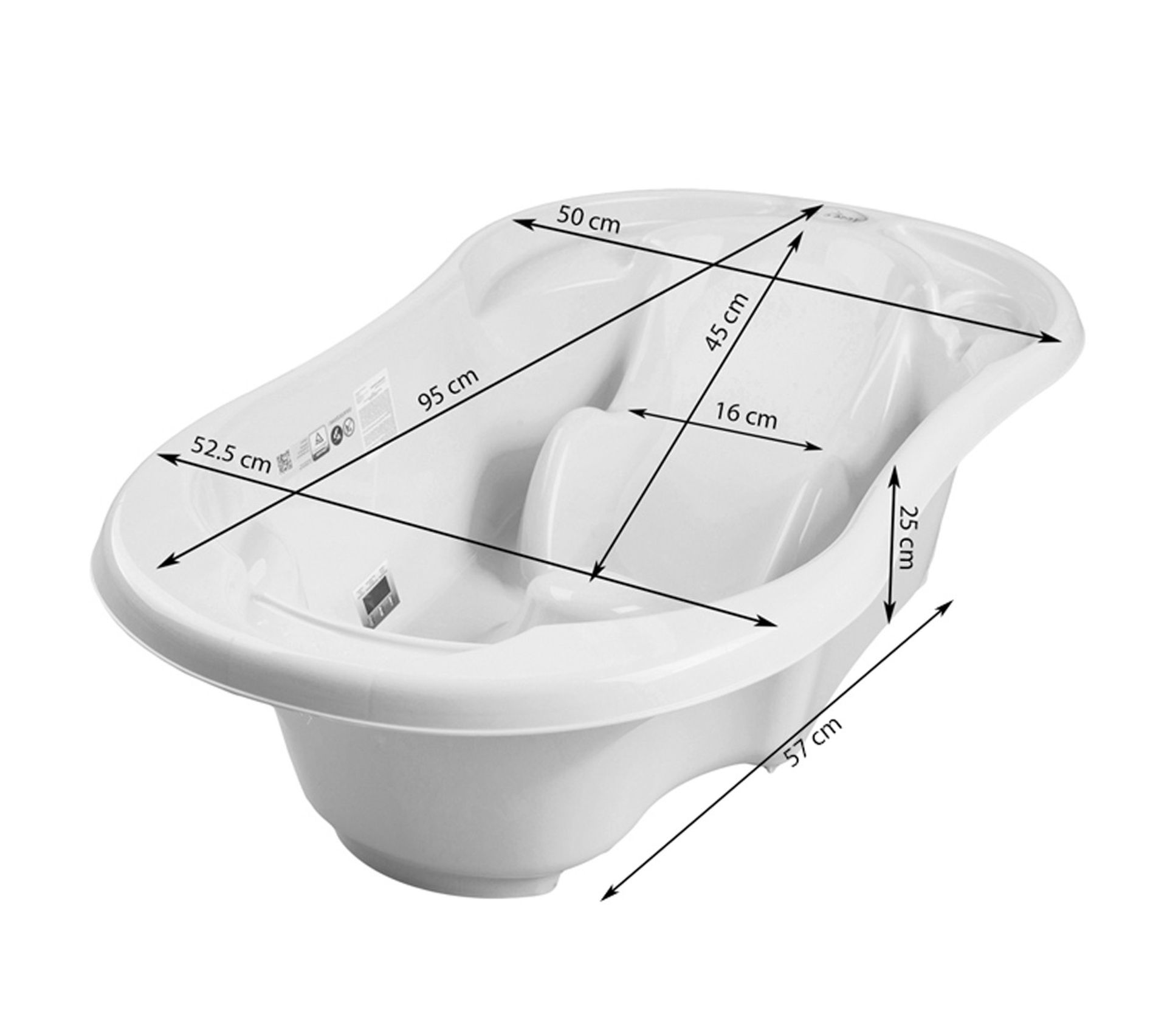 Baignoire Bebe Avec Reducteur Integre Bleu Pied Tuyau Baignoire Bebe Siege De Bain But