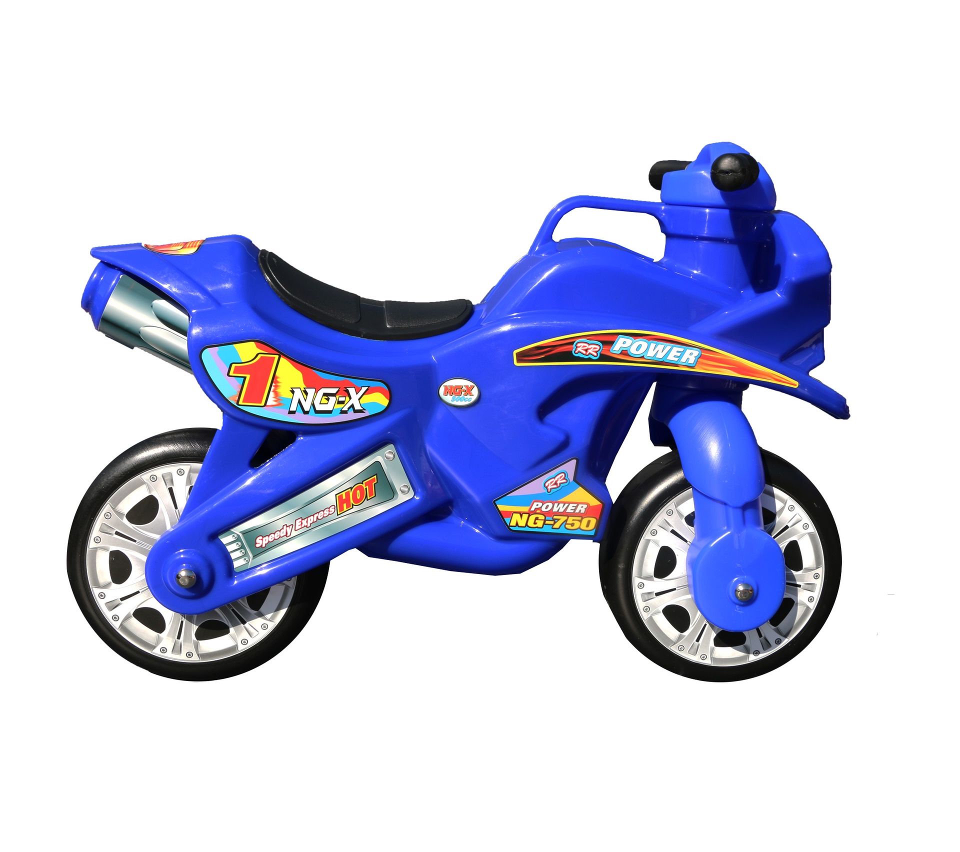 Zac Porteur Moto De Course Pour Enfant Draisienne Bleu Porteur Bebe Chariot Bebe But