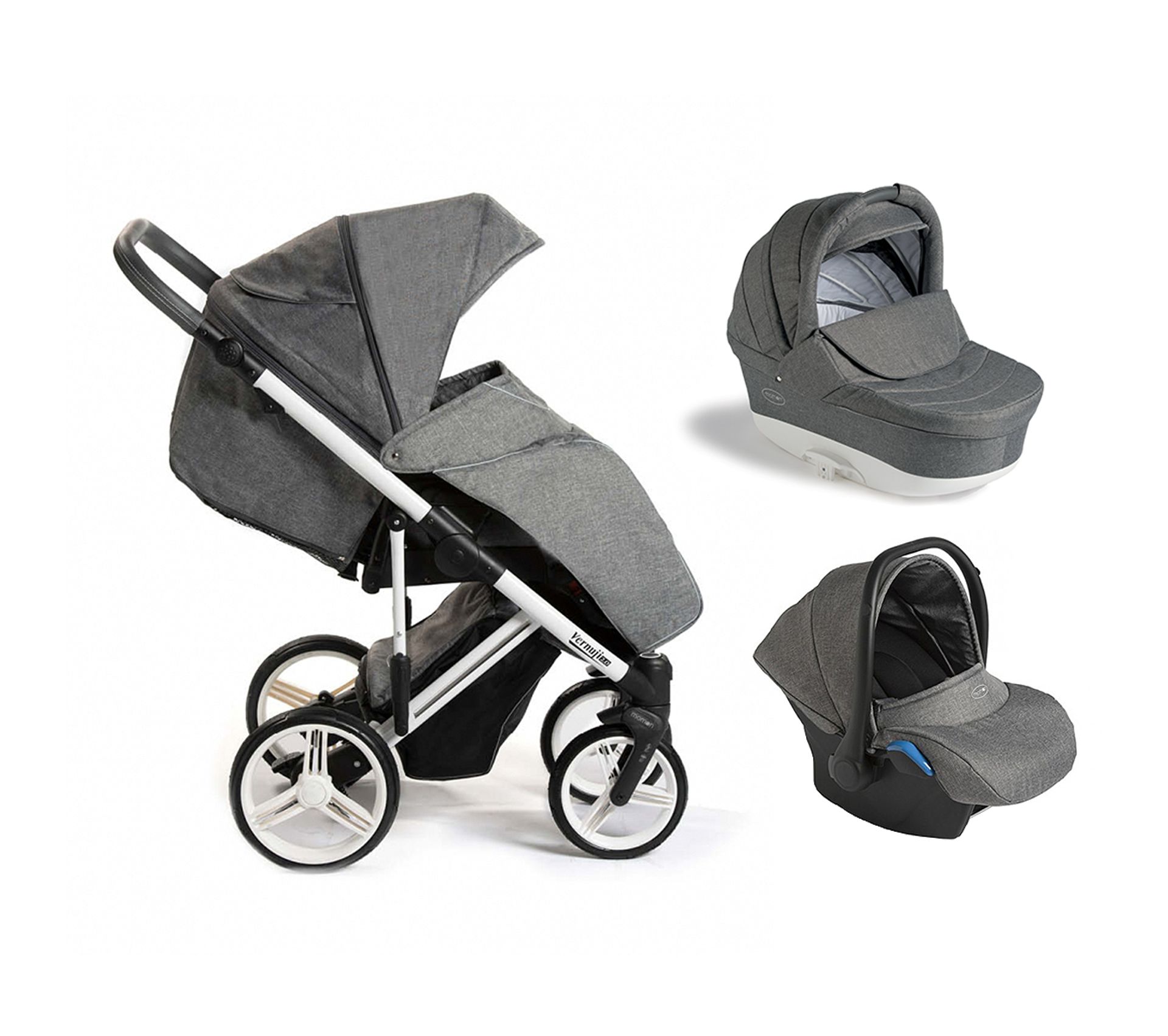 Poussette Trio Vernuji 2 0 Pearl Grey Poussette But