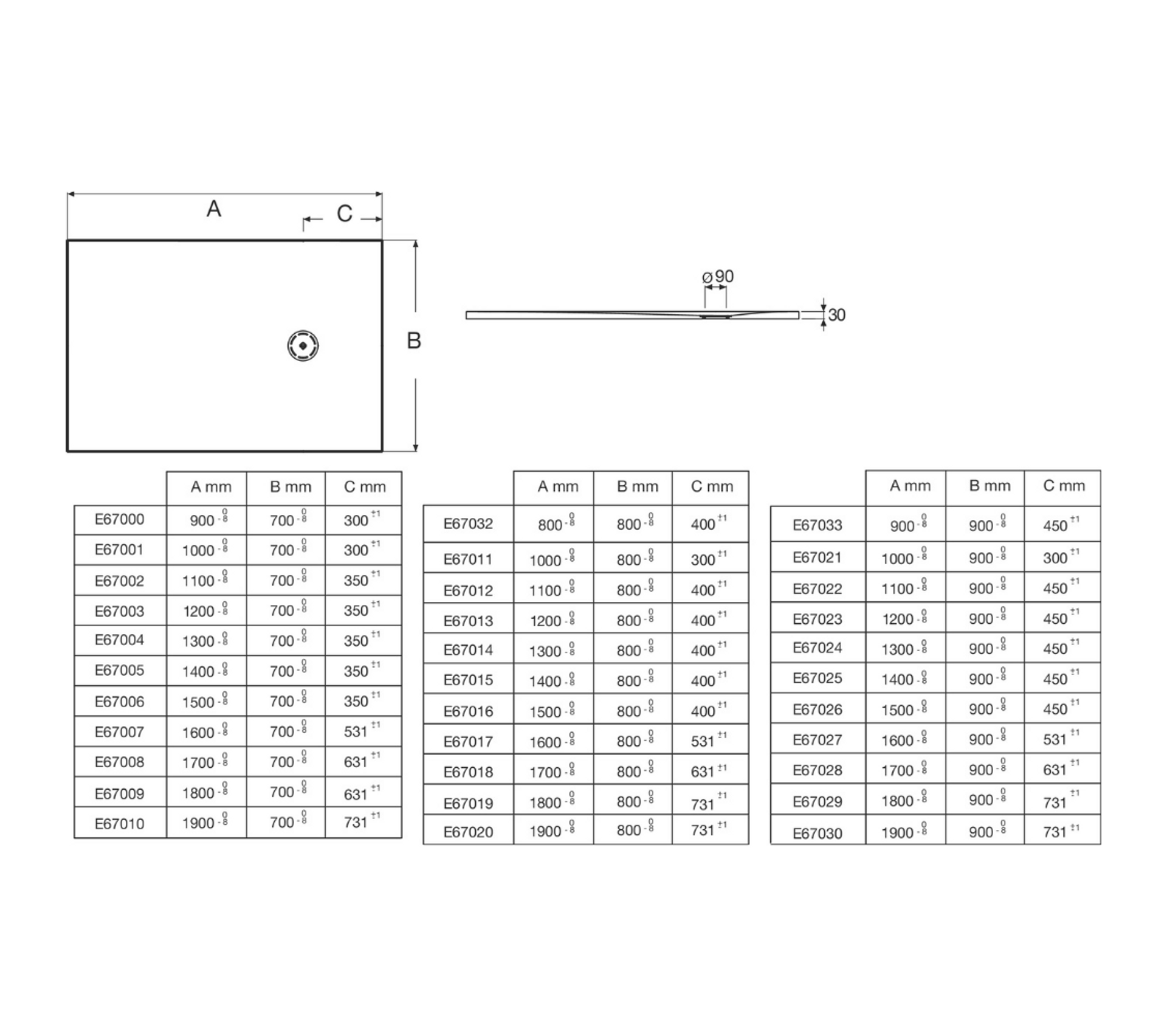 Receveur De Douche 110 X 80 Jacob Delafon Singulier Neoroc Rectangle