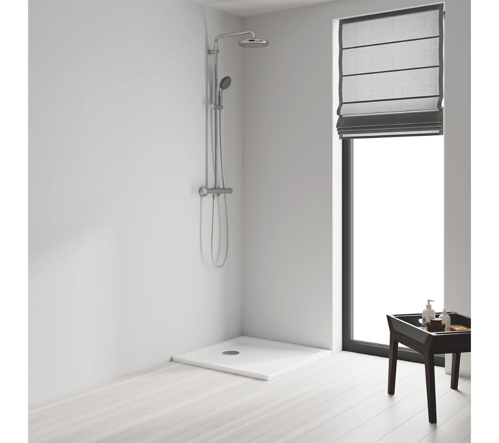 Grohe Colonne De Douche Thermostatique Vitalio Start System 210 Avec Nettoyant Grohclean