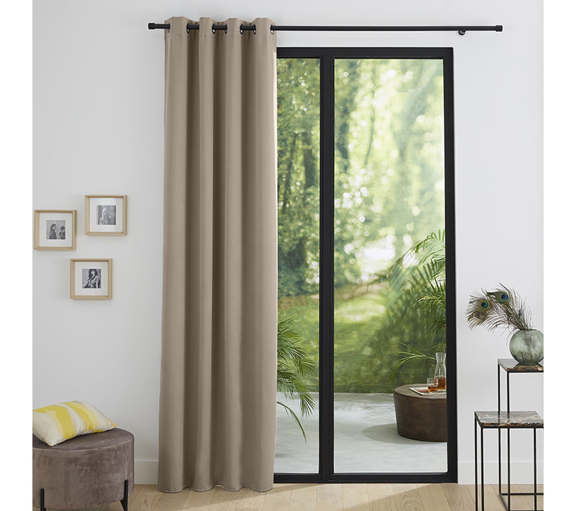 Rideau Occultant Thermique Ficelle 140 X 260 Cm Rideau BUT