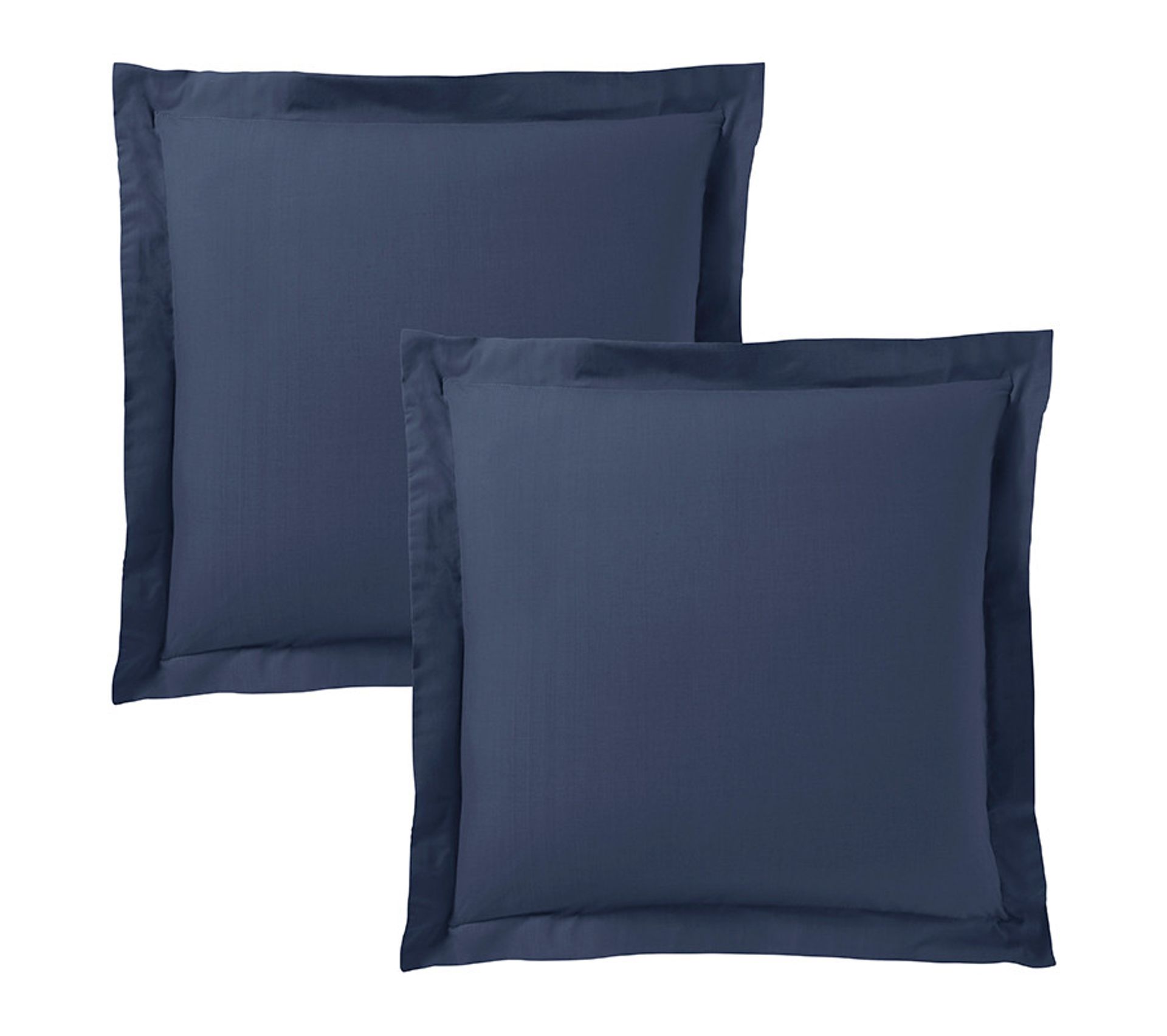 Taies D'Oreiller 100% Coton 50x70cm - Lot De 2 - Bleu Indigo - OEKO-TEX