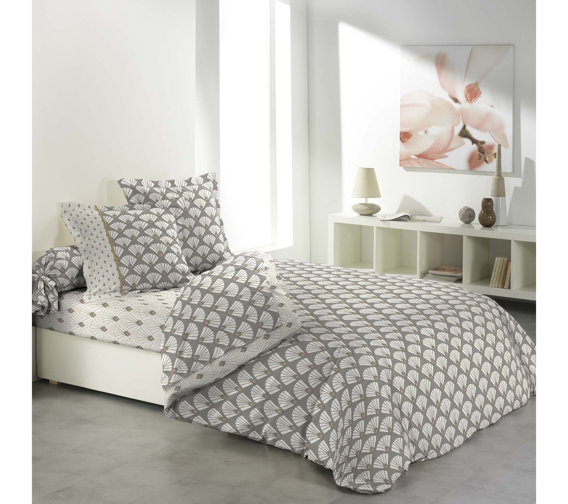 Housse De Couette 6 Pieces Deco Chic 260x240 cm - Housse de couette