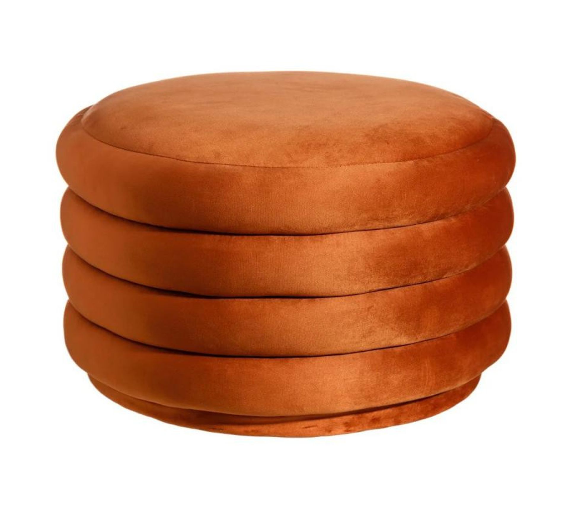 Pouf Rond Velours Orange Tatara Pouf Poire BUT